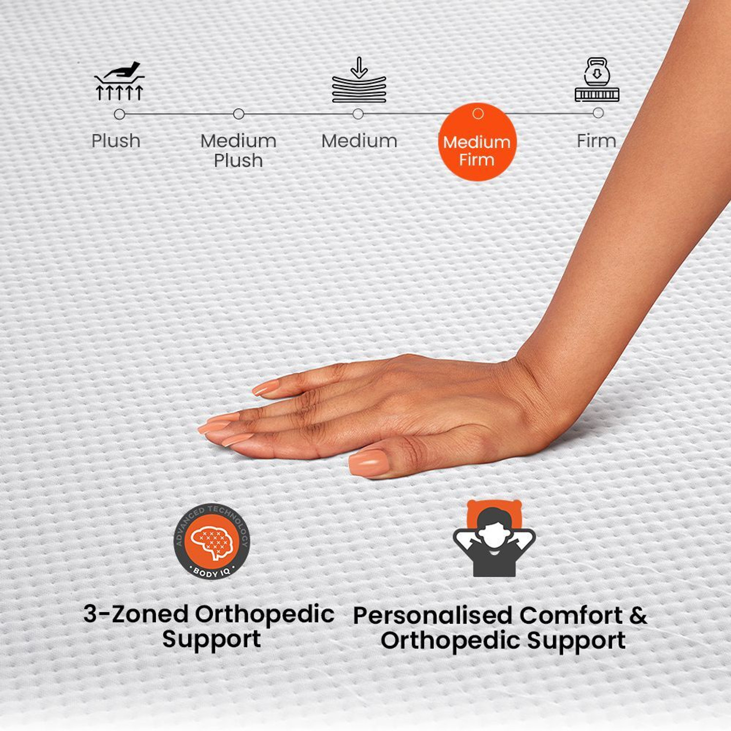 Image of Sleepyhead Original - BodyIQ Orthopedic Memory Foam 8 inch King High Density (HD) Foam Mattress