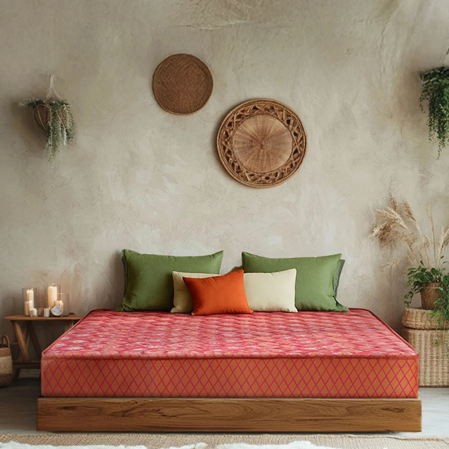 Image of KURLON Natural Rubberized Coir, Medium Firm Support 4 inch Single Coir Mattress