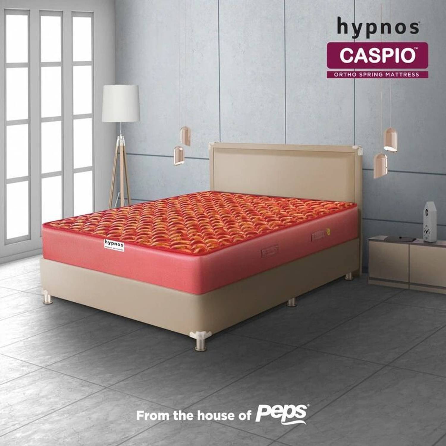 Hypnos Caspio Orthopedic High Resillence PU Foam, Medium Soft, Even Weight Distribution 6 inch Double Bonnell Spring Mattress