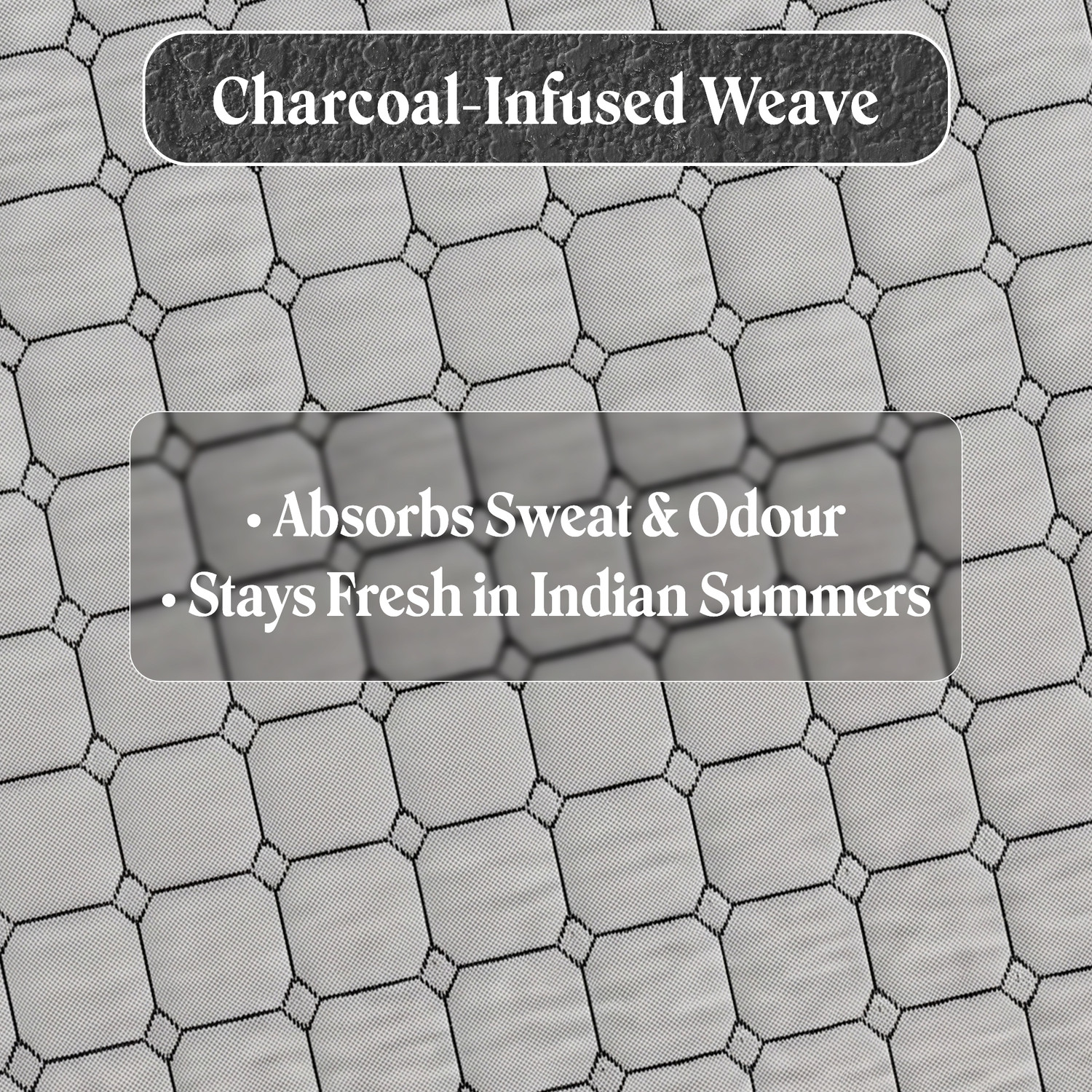 Image of SleepyCat Carbon Mattress 5 inch King High Resilience (HR) Foam Mattress (L x W: 78 inch x 72 inch)