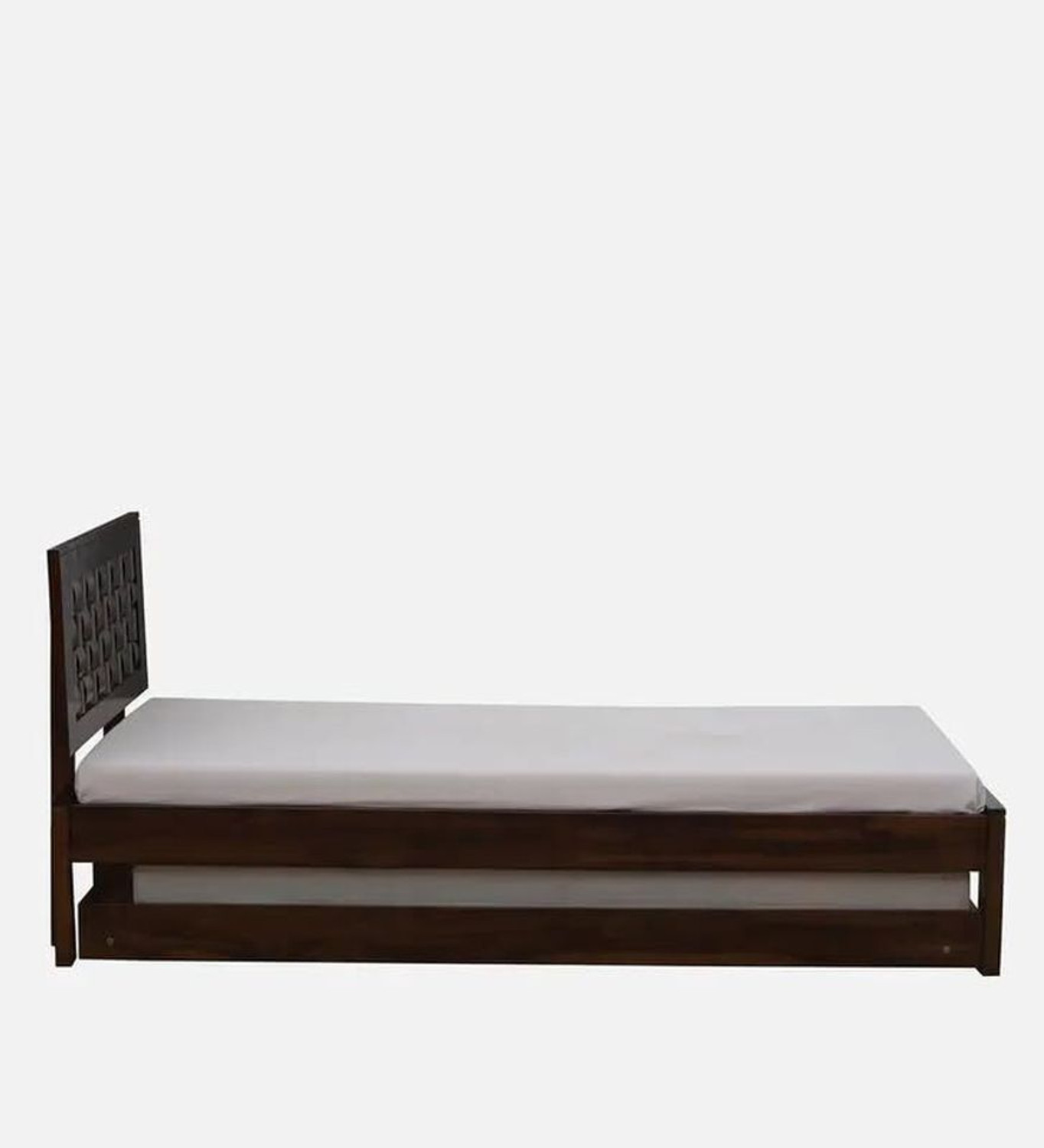 Image of SaidanWood Sheraton Sheesham Wood Zokar Trundle Single Bed Provincial Teak Solid Wood Single Bed, 211 cm x 98 cm (6.92 ft x 3.22 ft)