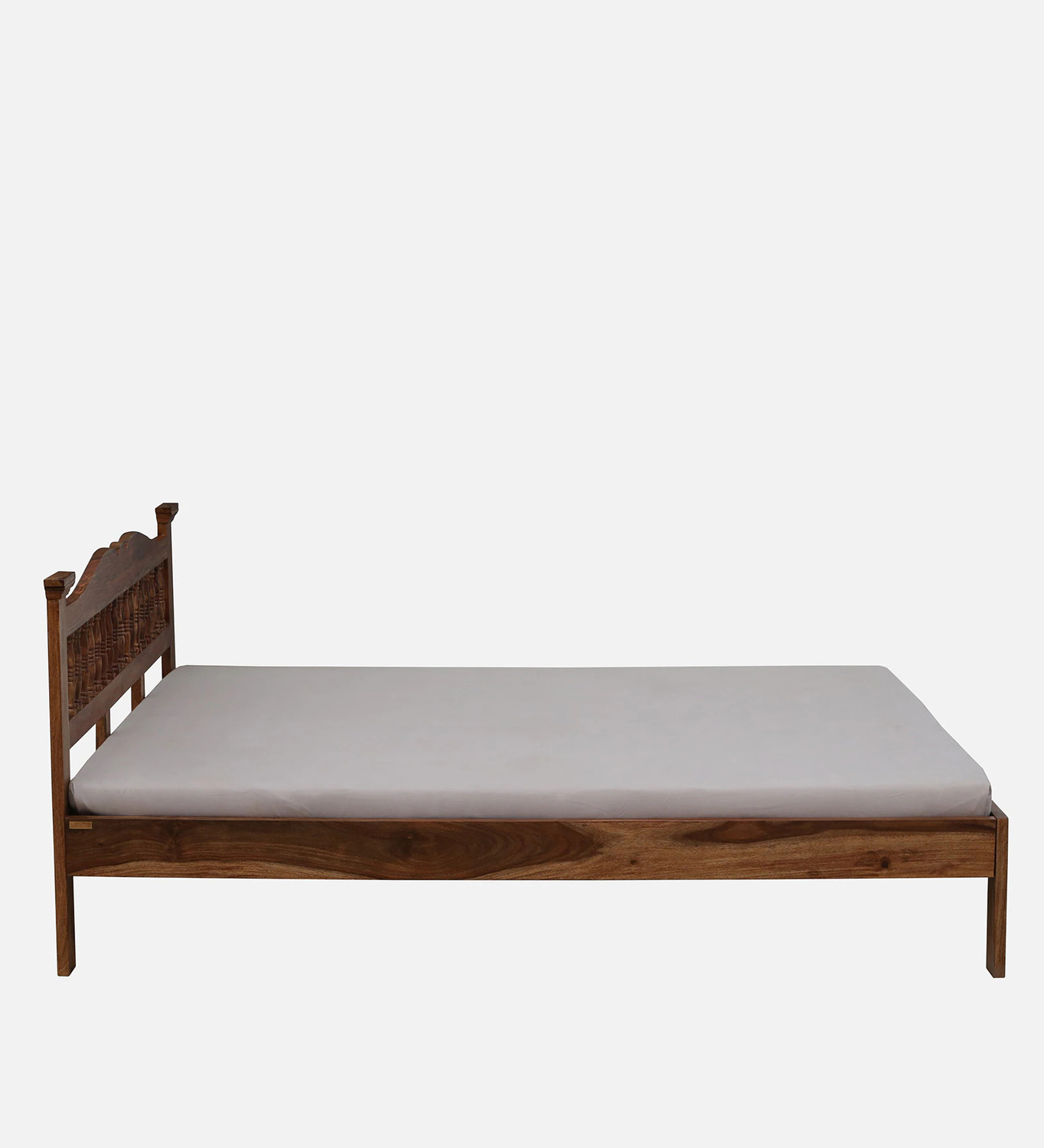 Image of Devsignature solid Wood Bed /Cot /Palaung For Bed Room /Home /Hotel Solid Wood Queen Bed, 206 cm x 165 cm (6.76 ft x 5.41 ft)