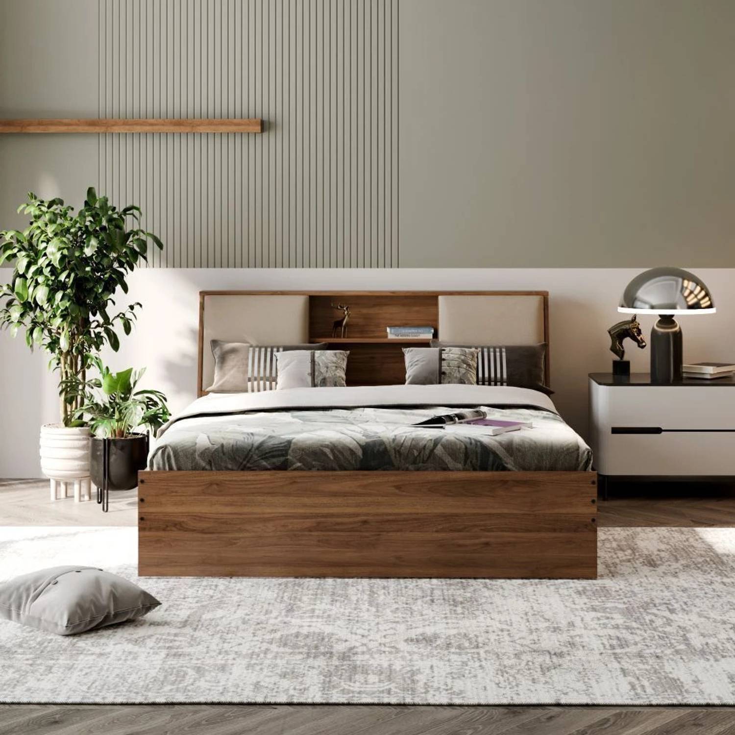 Wakefit Orion Engineered Wood Queen Bed, 223 cm x 160 cm (7.32 ft x 5.25 ft)