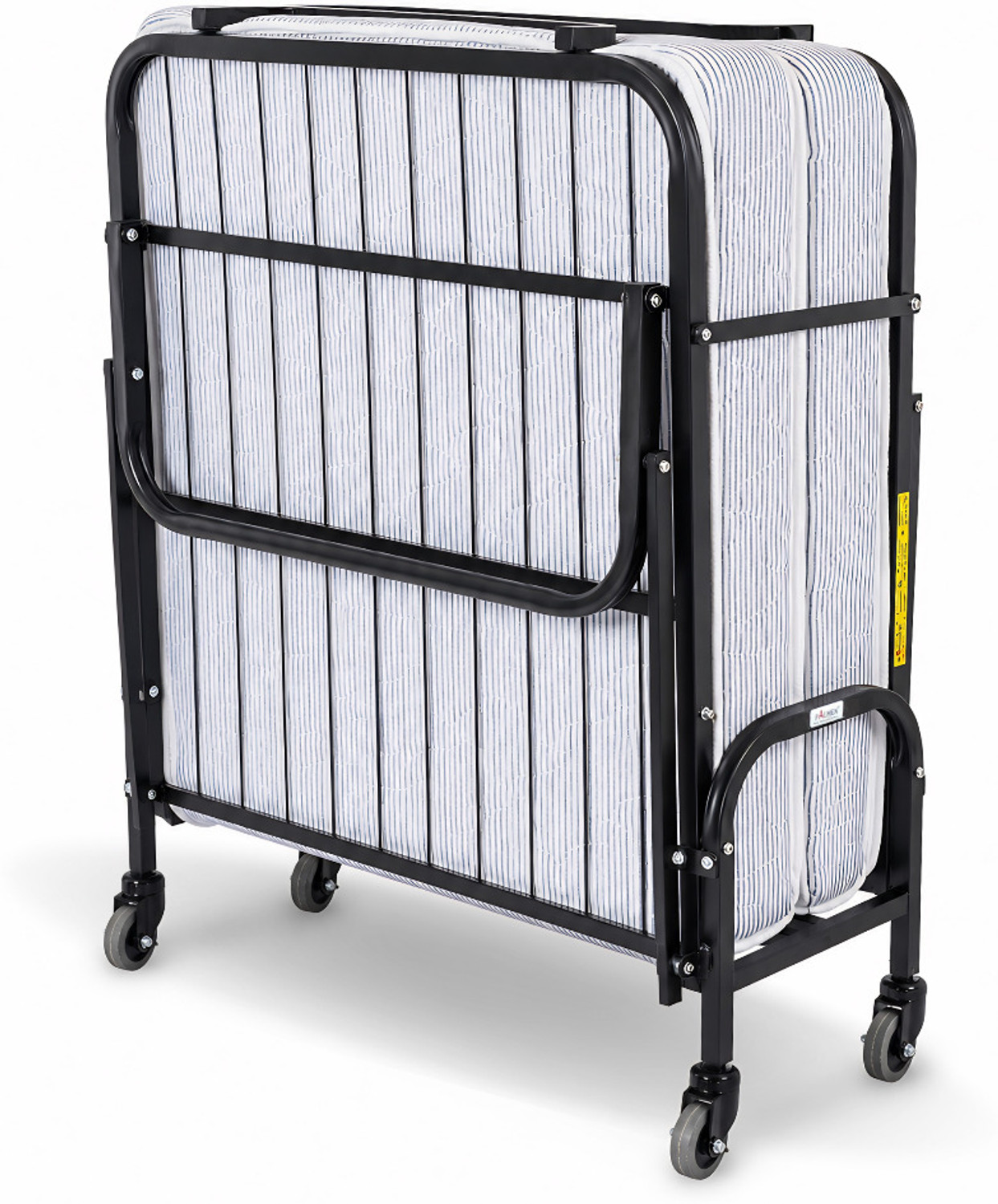 Image of Palmen Vento Folding Rollaway with 6 inches Foam Mattress Metal Single Bed, 190 cm x 91 cm (6.23 ft x 2.99 ft)