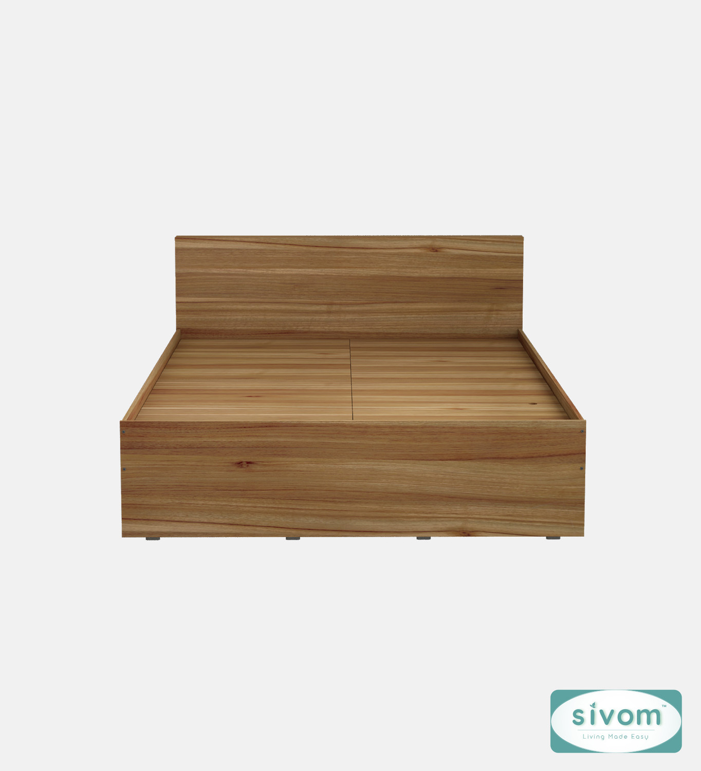 Image of SIVOM Sleepy Queen Engineered Wood Queen Box Bed, 211 cm x 157 cm (6.92 ft x 5.15 ft)