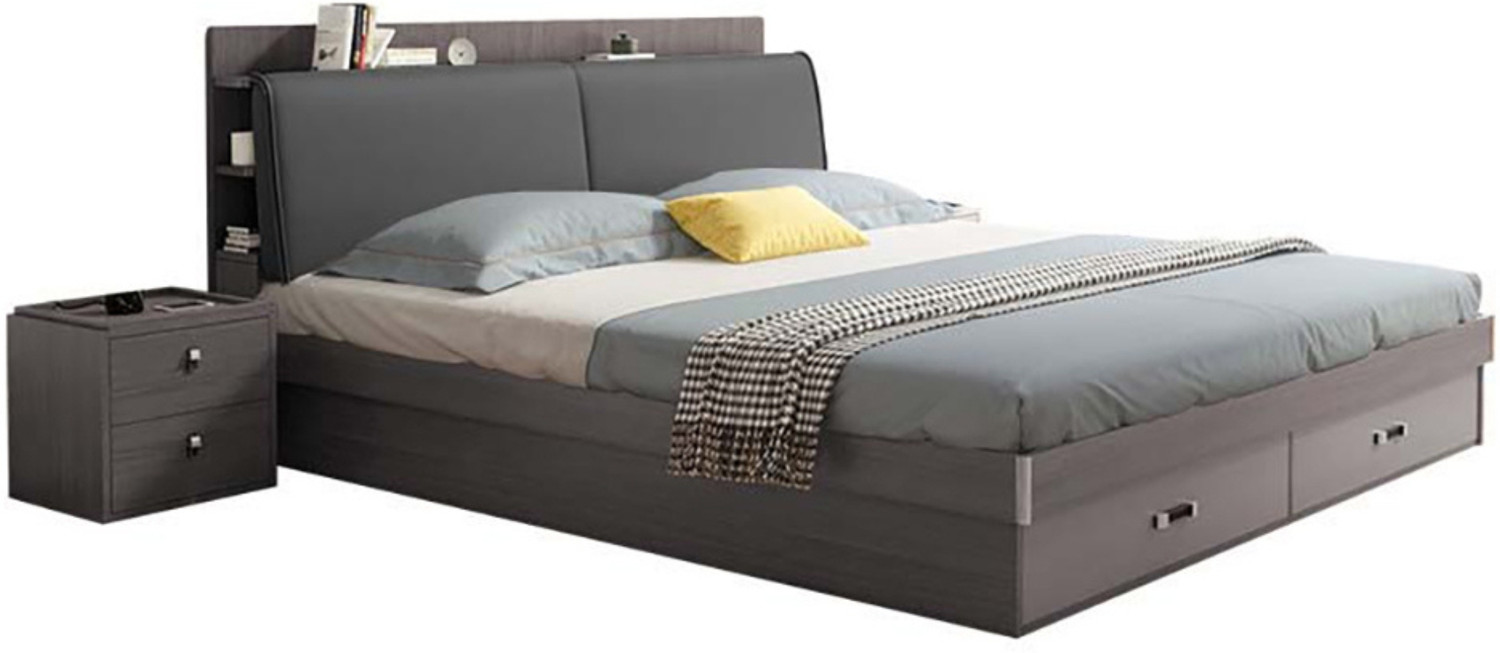 Image of RoyalOak Royaloak Tivoli Italian Engineered Wood Queen Hydraulic Bed, 35 cm x 61.4 cm (1.15 ft x 2.01 ft)