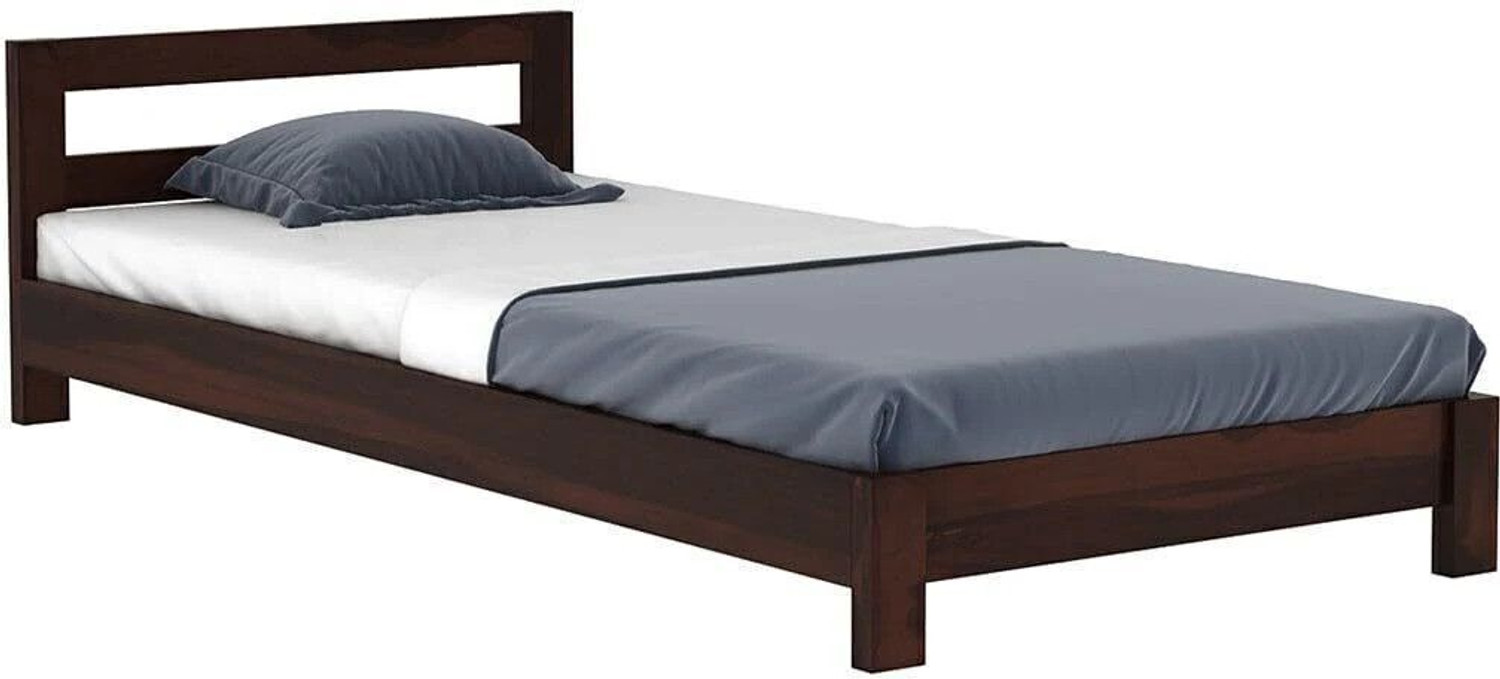 Image of Mamata Wood Decor Solid Sheesham Wood Premium Quality bed without storage With 2 Years Warranty Solid Wood Single Bed, 97 cm x 188 cm (3.18 ft x 6.17 ft)