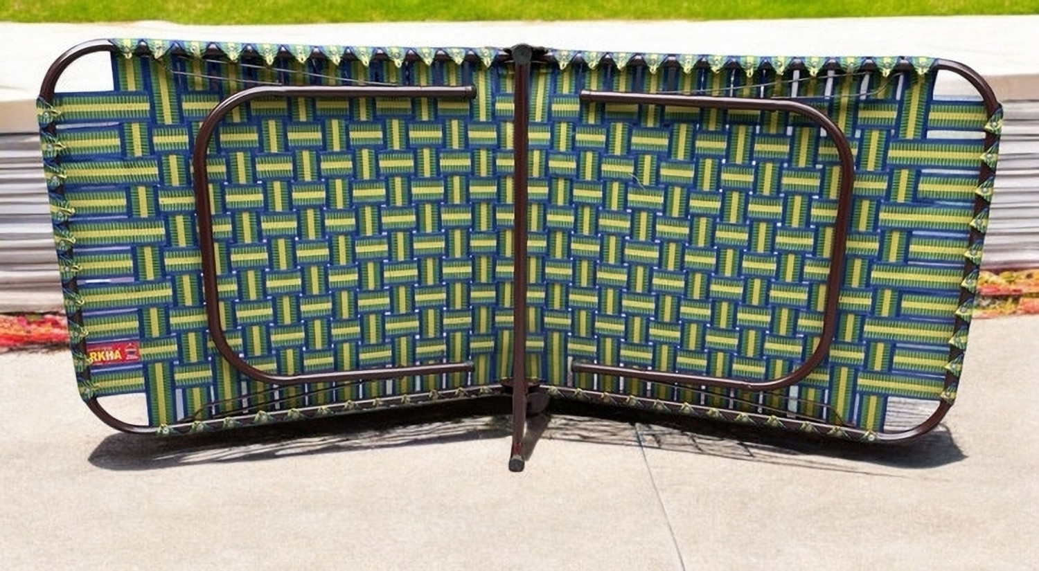 Image of BCF Bamboo Craft Metal Single Bed, 152.5 cm x 76.2 cm (5.0 ft x 2.5 ft)