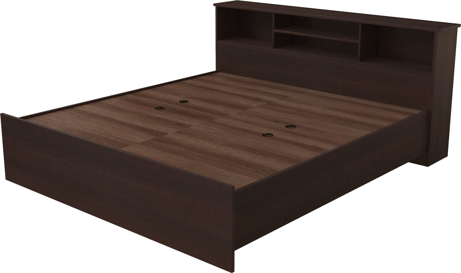 Image of Crystal Furnitech Skyler Engineered Wood King Bed, 223.5 cm x 190 cm (7.33 ft x 6.23 ft)