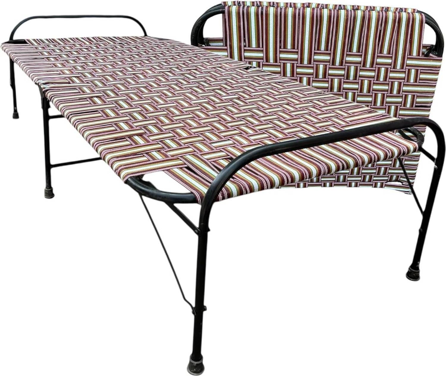 BUYMORE 3X6 Metal Single Bed, 182 cm x 76 cm - Image 3
