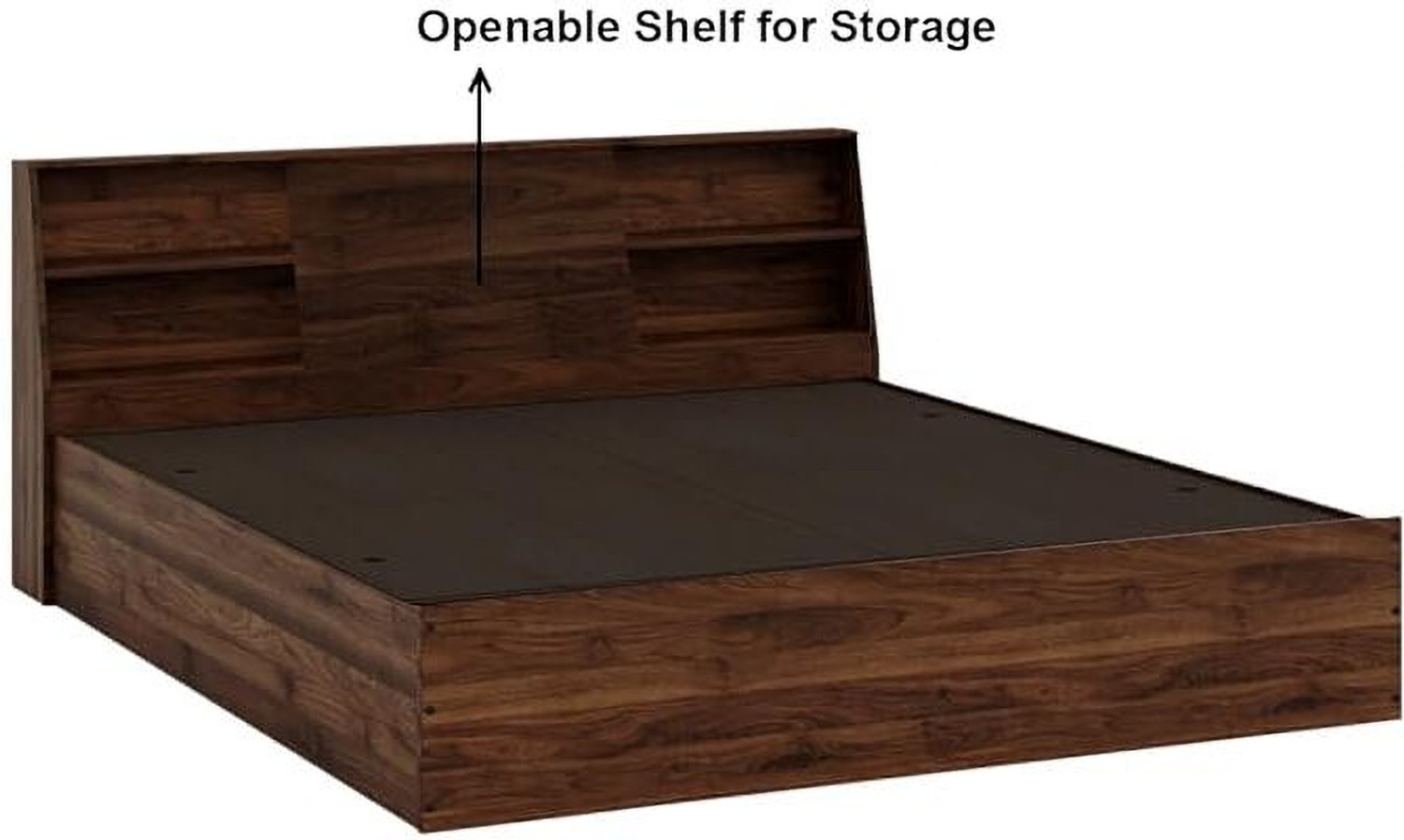 Image of Nightingale Engineered Wood Queen Box Bed, 201.93 cm x 157.48 cm (6.63 ft x 5.17 ft)