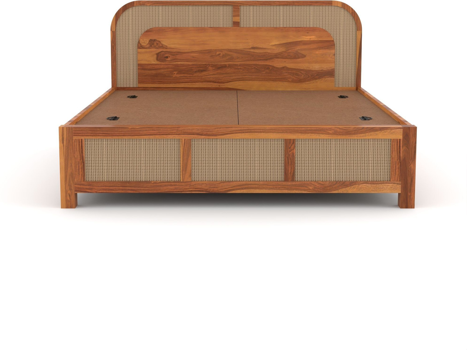 Image of BHAGWATI ART Sheesham Wood Queen Size Bed /Cot For BedRoom /Guest Room /Hotel Solid Wood Queen Bed, 205.74 cm x 160.02 cm (6.75 ft x 5.25 ft)