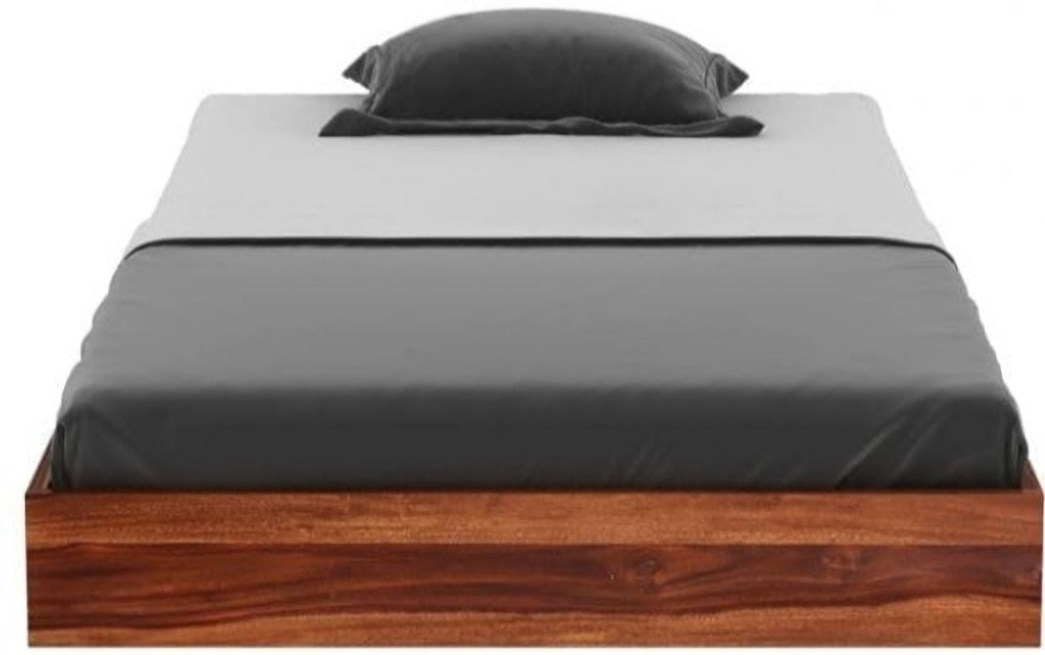 Image of BHWOOD Sheesham wood single size bed Solid Wood Single Bed, 200 cm x 95 cm (6.56 ft x 3.12 ft)