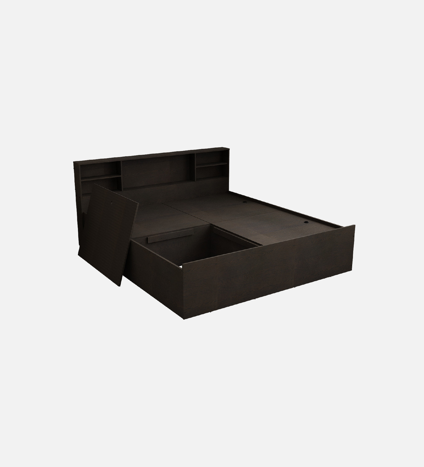 Image of SIVOM Eden Box Bed with Storage Engineered Wood King Box Bed Engineered Wood King Box Bed, 187 cm x 216.5 cm (6.14 ft x 7.1 ft)