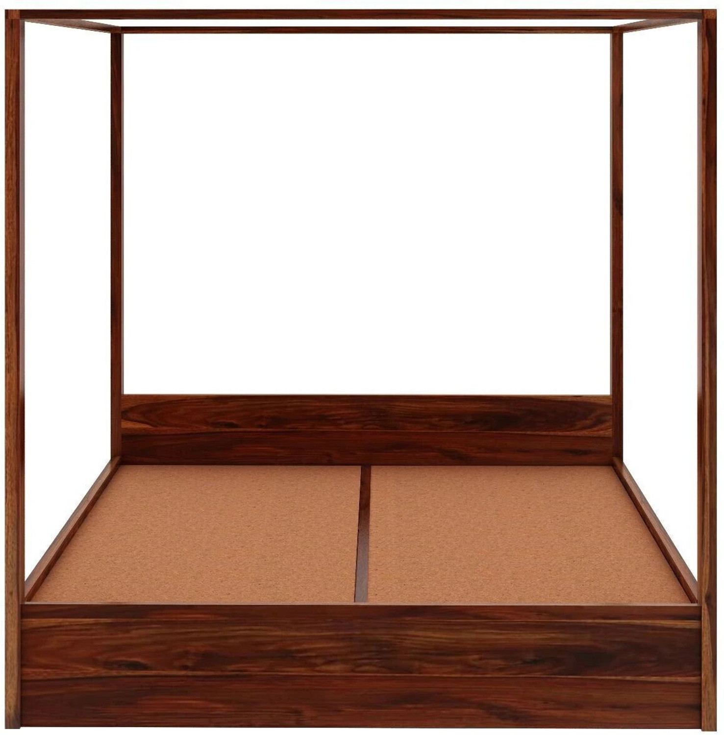Image of WOODENJOY Sheesham Wood Bed /Wooden King Bed /Wooden Bed /Cot With Box Storage For Home Solid Wood King Box Bed, 210.82 cm x 190.5 cm (6.92 ft x 6.25 ft) (Finish Color - Natural, Delivery Condition - DIY(Do-It-Yourself))
