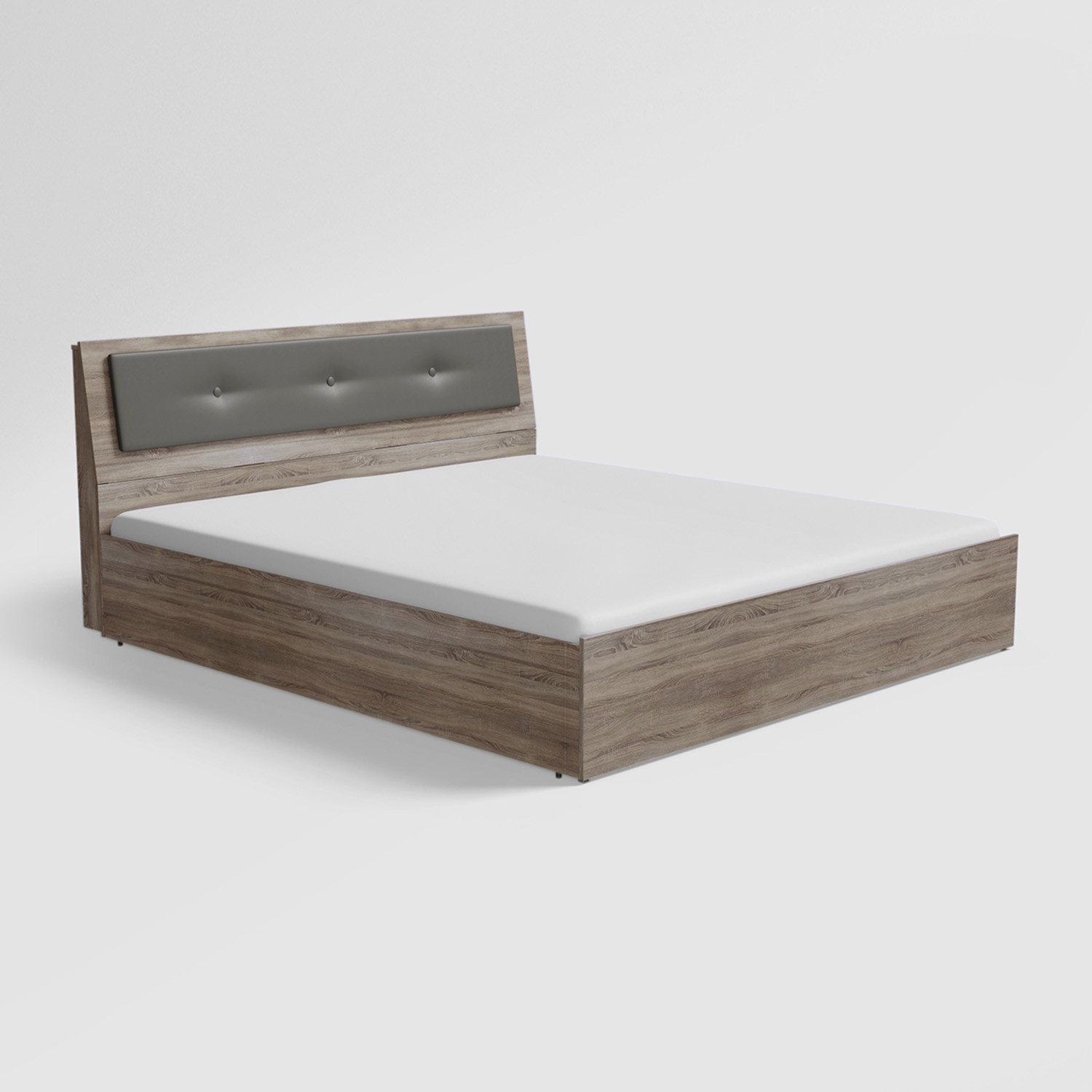 Image of Interio by Godrej Stud Engineered Wood Queen Drawer Bed, 218.2 cm x 156 cm (7.16 ft x 5.12 ft)
