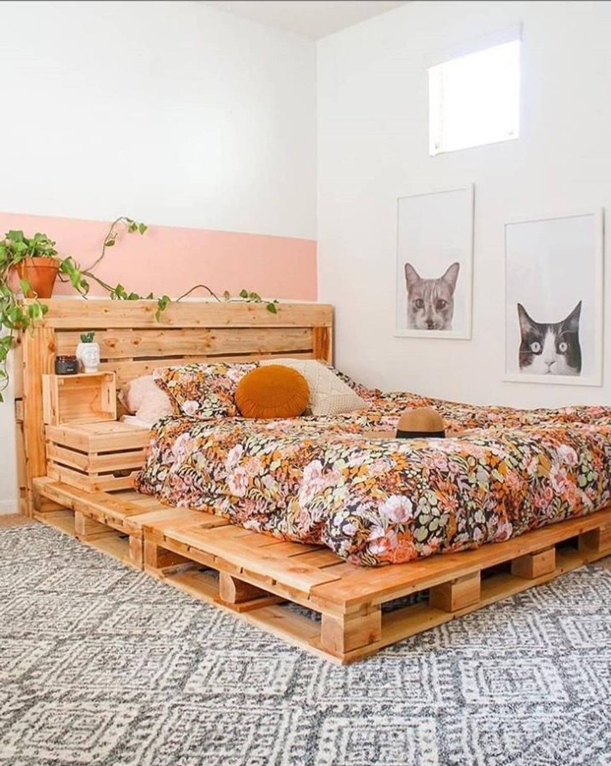 wakeflt Single Wooden Pallet Bed Frame, 150 cm x 60 cm - Image 3