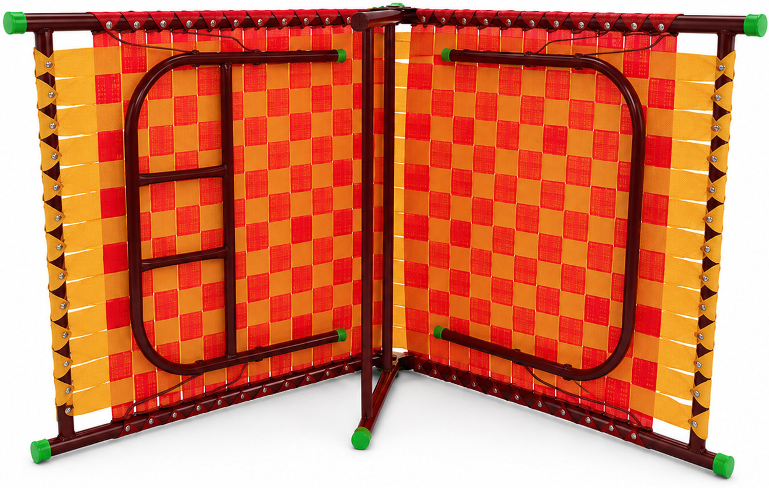 Image of CHA Portable Single foldable metal bed Metal Single Bed, 180 cm x 90 cm (5.91 ft x 2.95 ft)