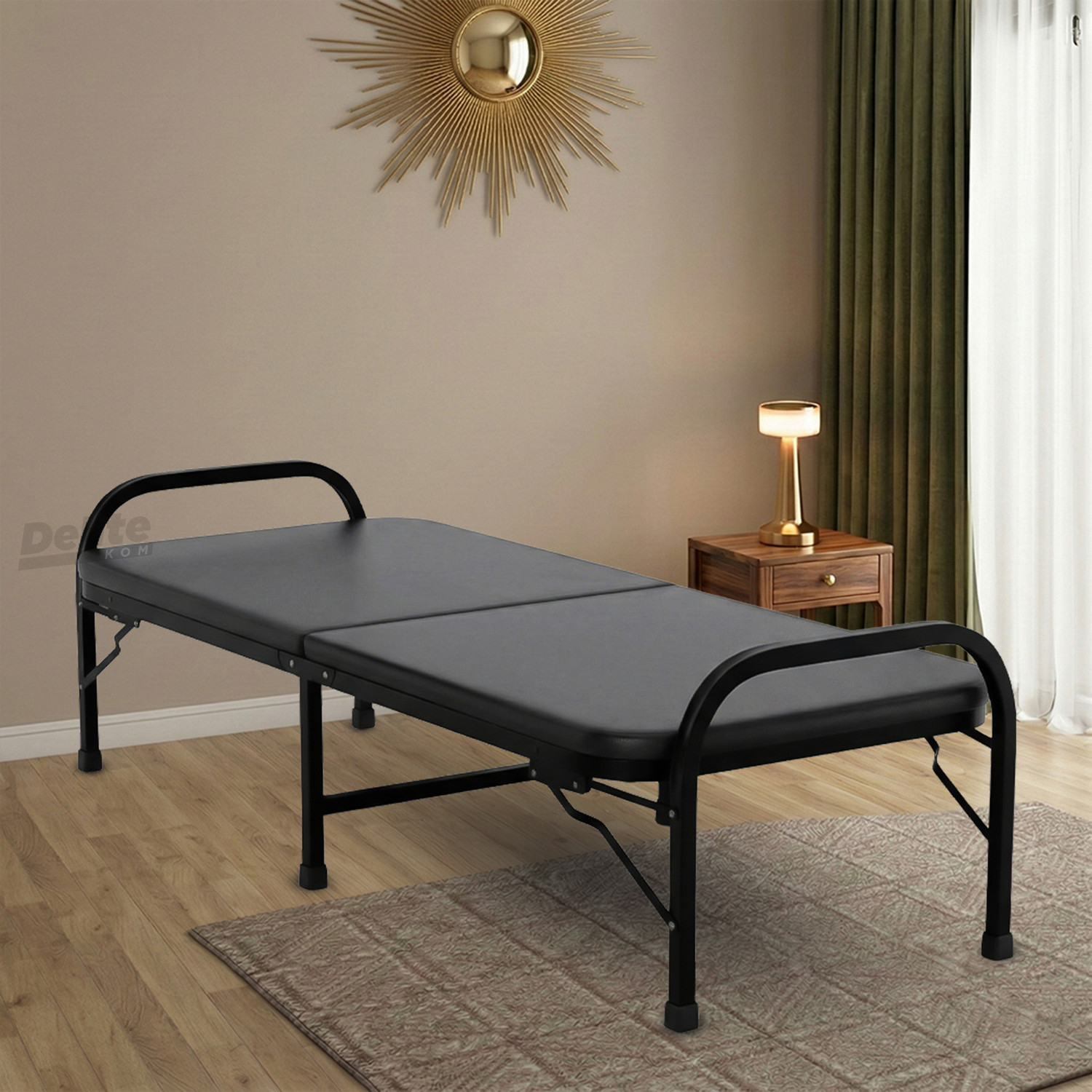Image of Delite Kom Thor Foldable Metal Single Bed (6.7x3ft) No Install 1 Year Warranty Metal Single Bed, 204.5 cm x 92 cm (6.71 ft x 3.02 ft)