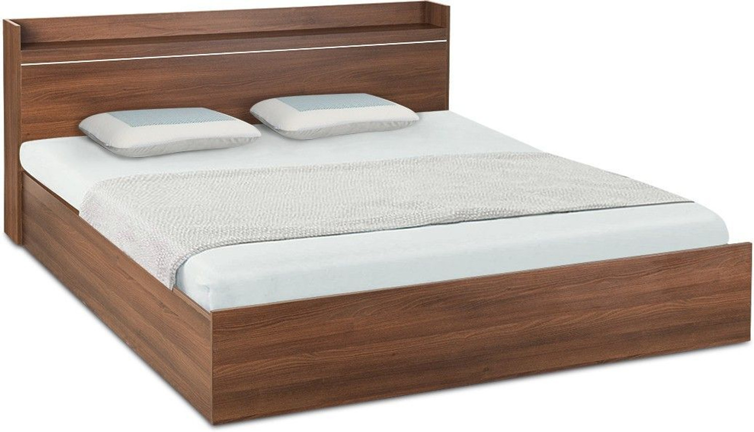Image of Delite Kom Cherry Engineered Wood King Box Bed, 220.8 cm x 190.2 cm (7.24 ft x 6.24 ft)
