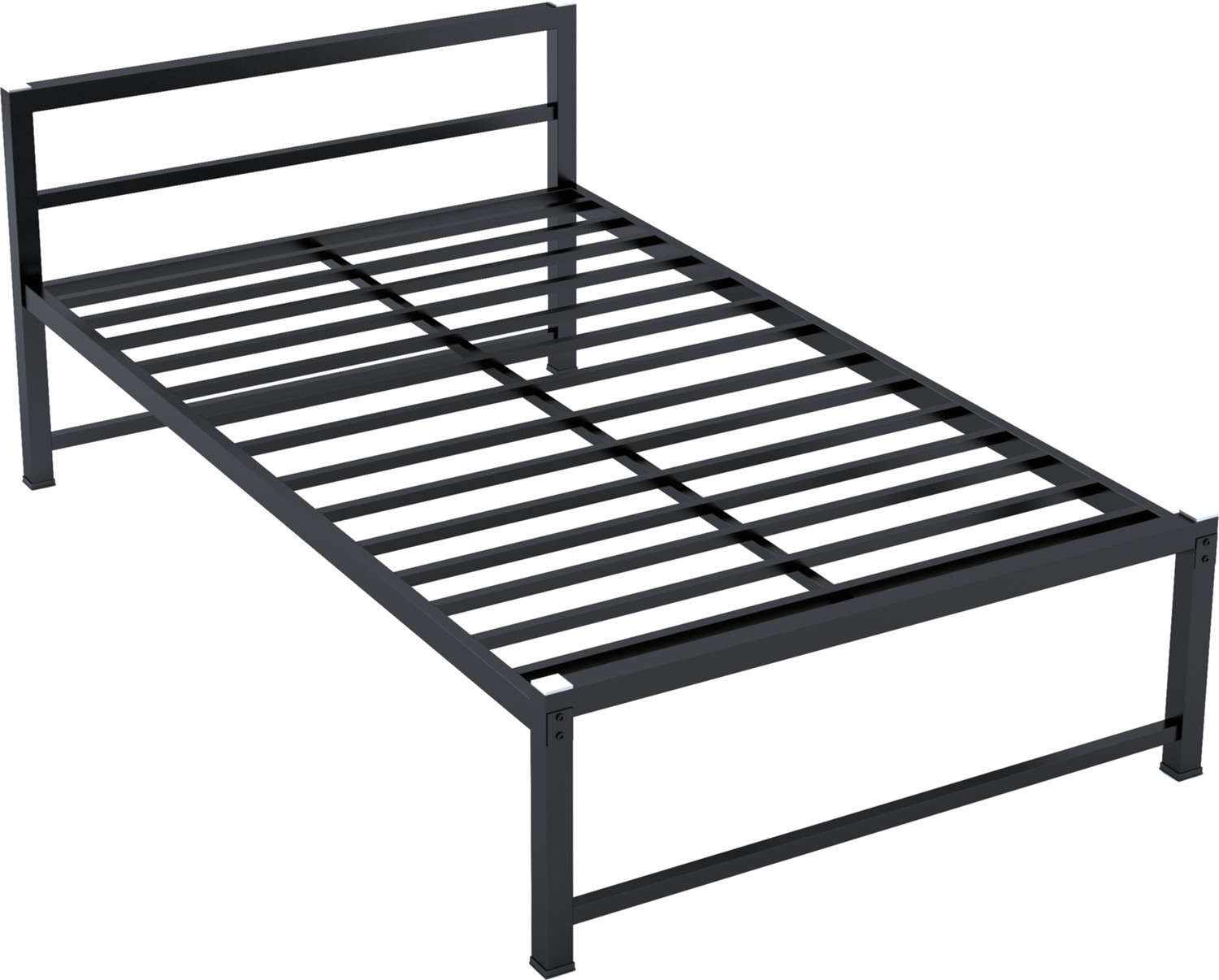 Image of Ziaula Premium Feet metal Bed Iron Cot for Adults Metal Double Bed, 186 cm x 119 cm (6.1 ft x 3.9 ft)