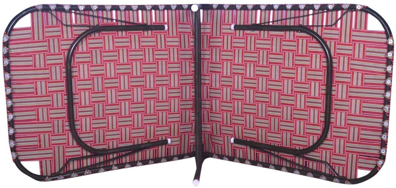 Image of BUYMORE PORTABLE BED 3X6 Metal Single Bed, 182 cm x 76 cm (5.97 ft x 2.49 ft)