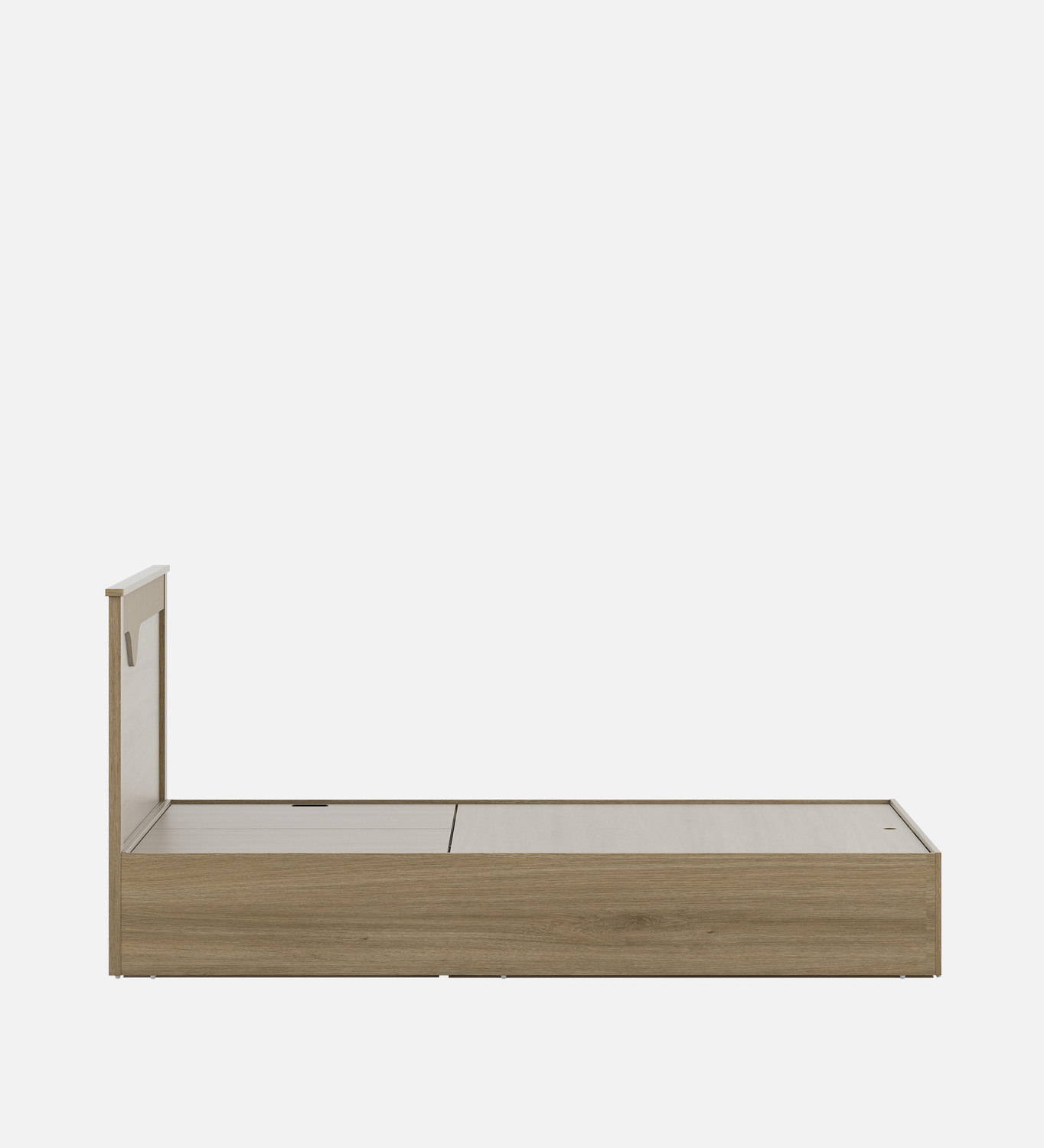Image of SPACEWOOD RIVOLLA Engineered Wood King Hydraulic Bed, 205 cm x 188.4 cm (6.73 ft x 6.18 ft)