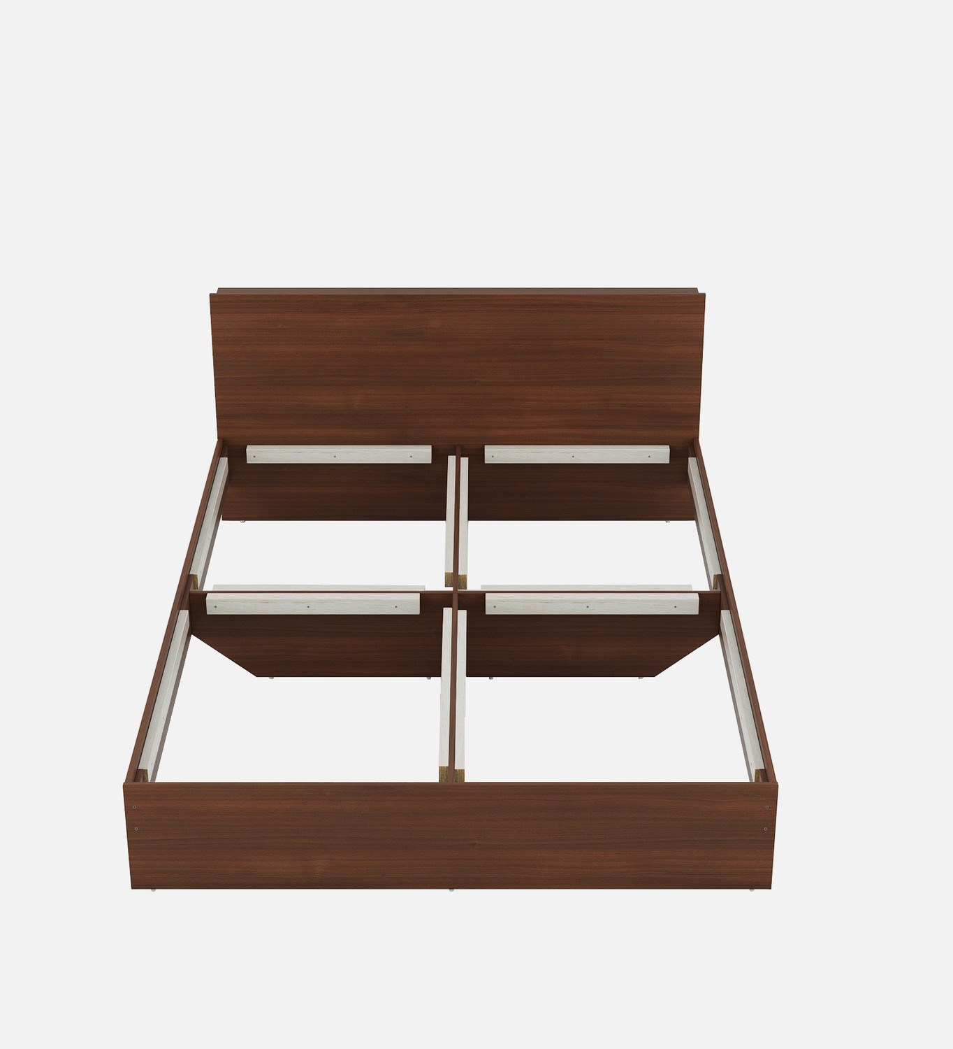 Image of Valuewud From Pepperfry King Size Without Storage Bed For Bedroom | Double Cot Bed | Engineered Wood King Bed, 185.42 cm x 213.36 cm (6.08 ft x 7.0 ft)