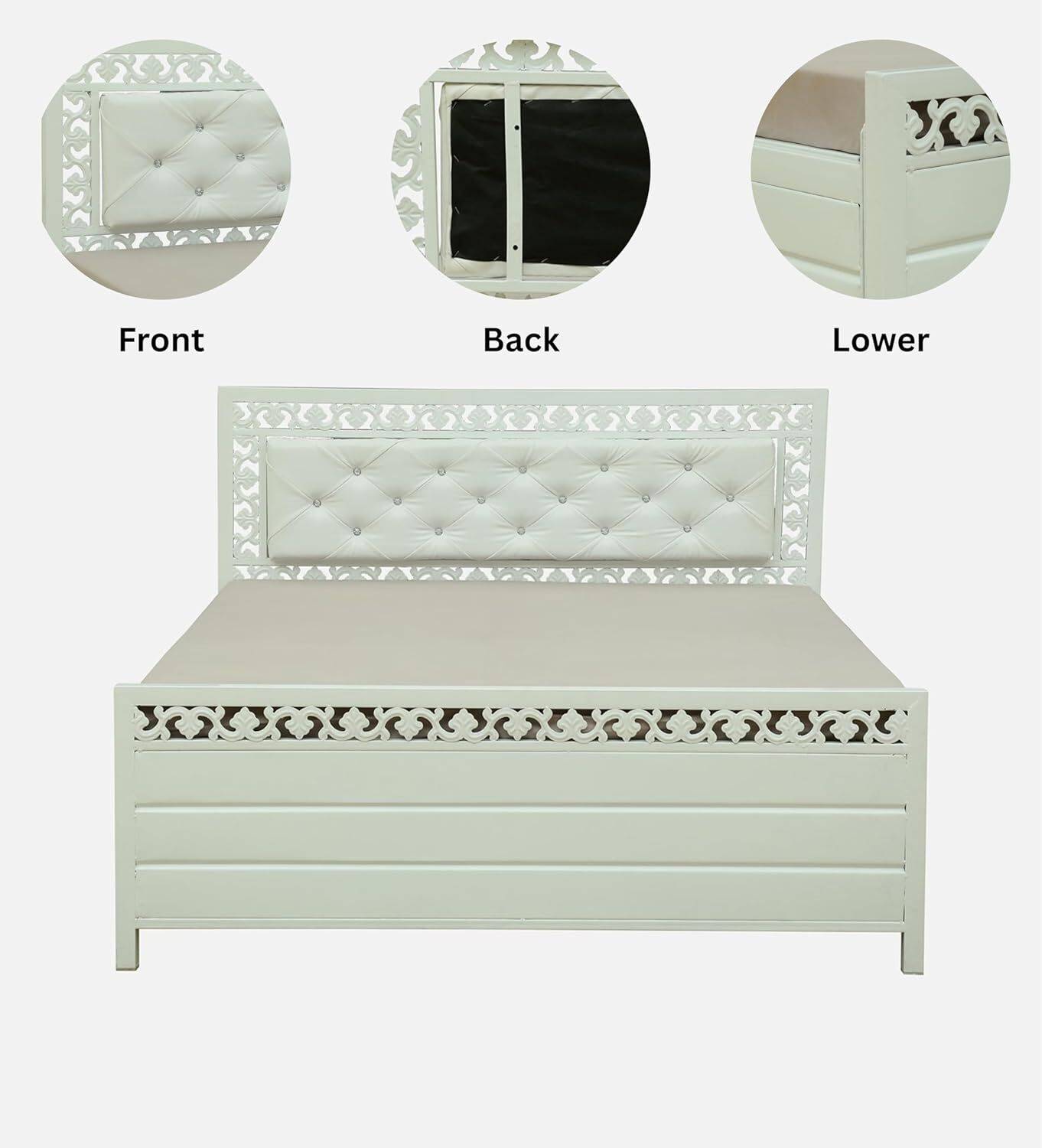 Global Carbin Metal Bed 183cm x 122cm - Image 2