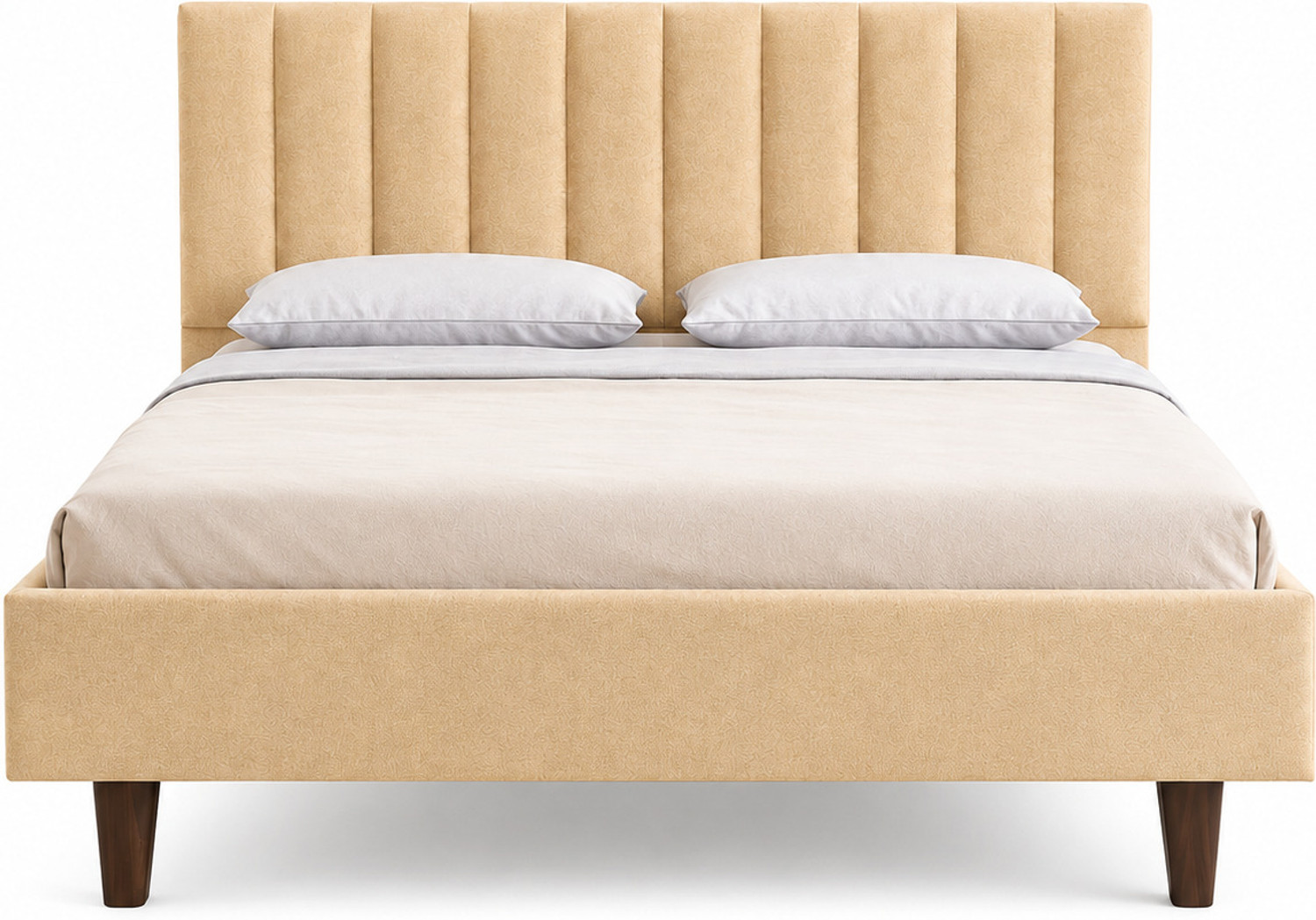 Image of DMKDecor Solid Wood King Bed, 208 cm x 187 cm (6.82 ft x 6.14 ft)