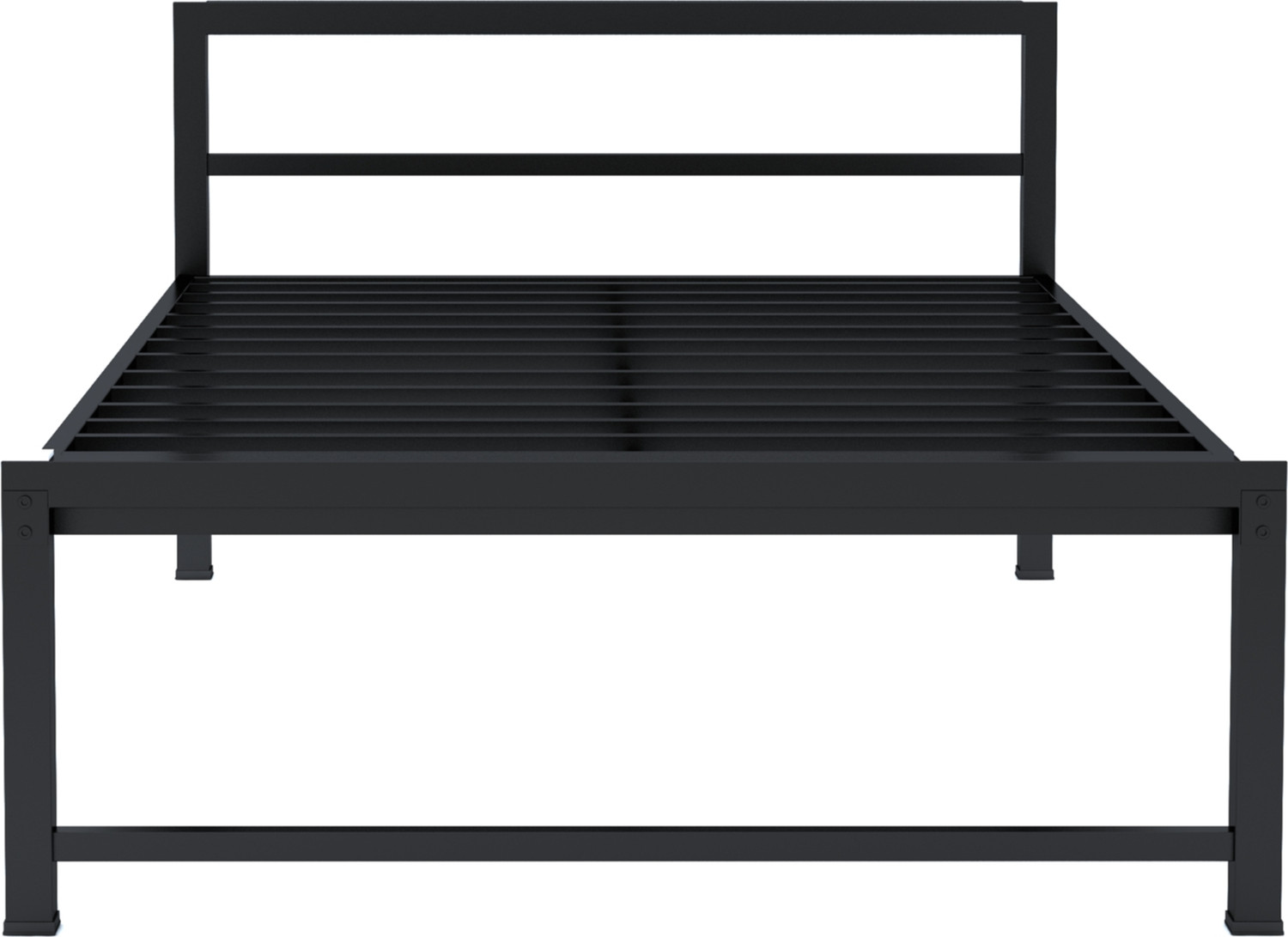 Image of Ziaula Premium Feet metal Bed Iron Cot for Adults Metal Double Bed, 186 cm x 119 cm (6.1 ft x 3.9 ft)
