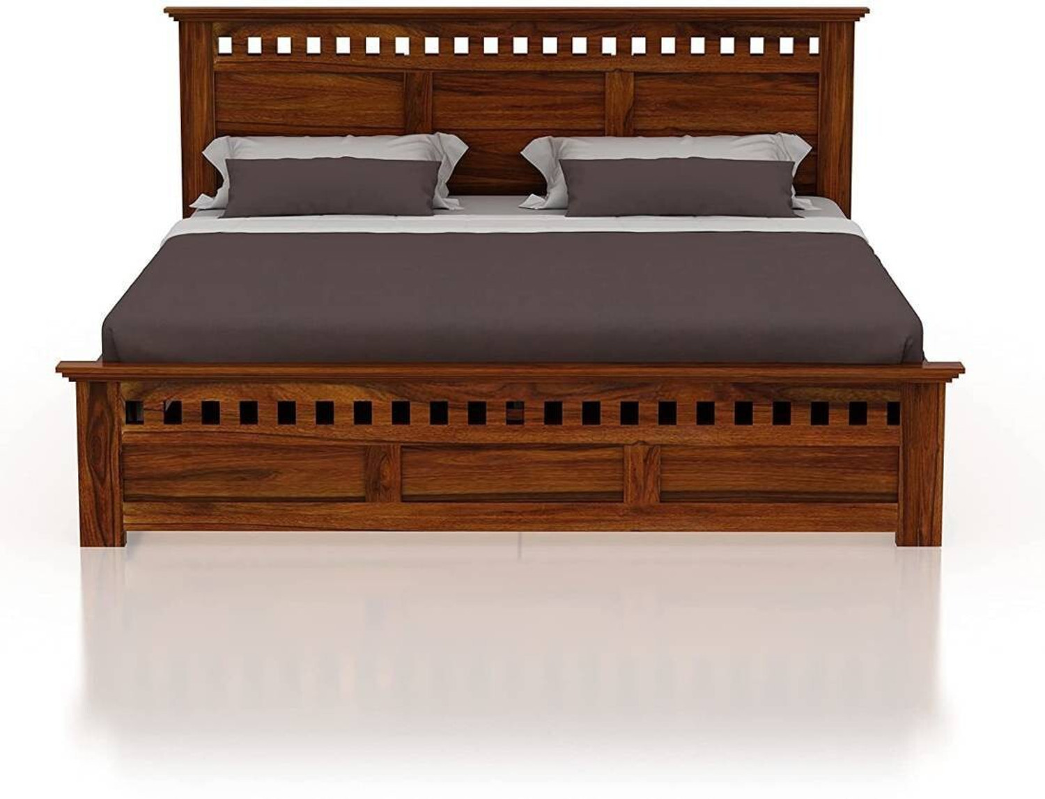 Image of Shree Jeen Mata Enterprises EVO Edition Box Storage Bed /Sheesham Wood King Bed For Bedroom /Hotel /Living Room Solid Wood King Box Bed, 190.5 cm x 205.74 cm (6.25 ft x 6.75 ft)