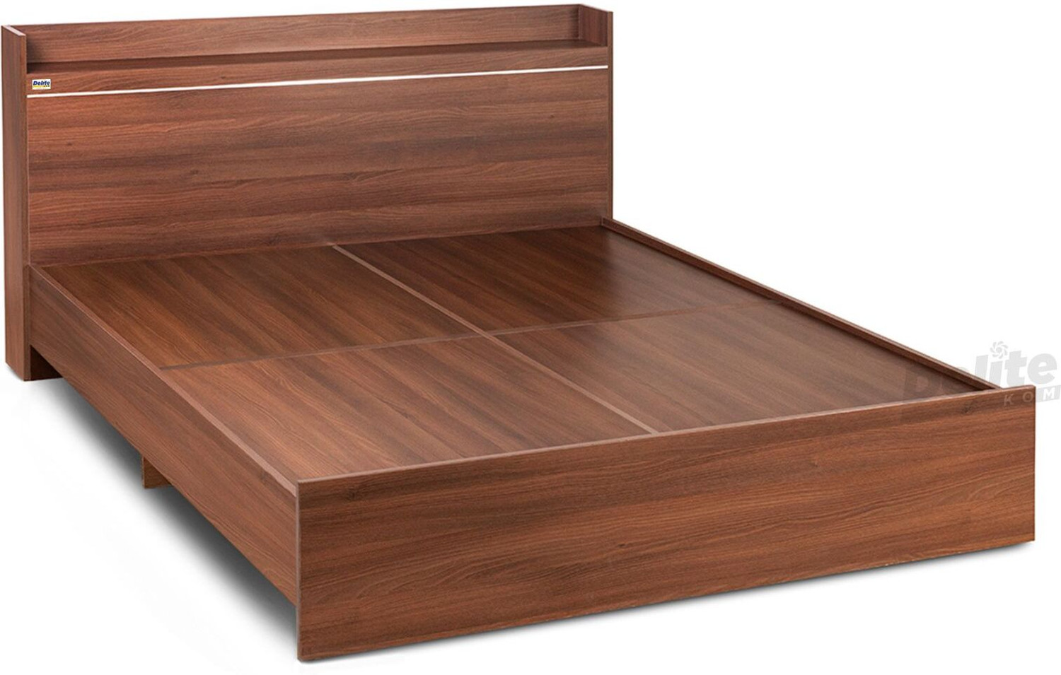 Image of Delite Kom Cherry Engineered Wood Queen Bed, 220 cm x 160 cm (7.22 ft x 5.25 ft)