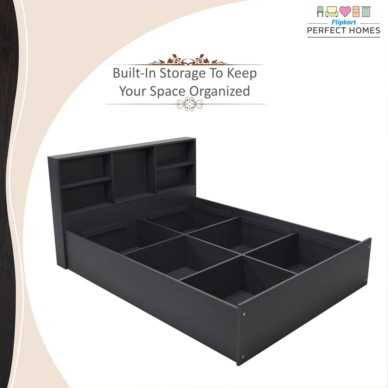 Flipkart Perfect Homes Opus Engineered Wood Queen Box Bed - Image 5