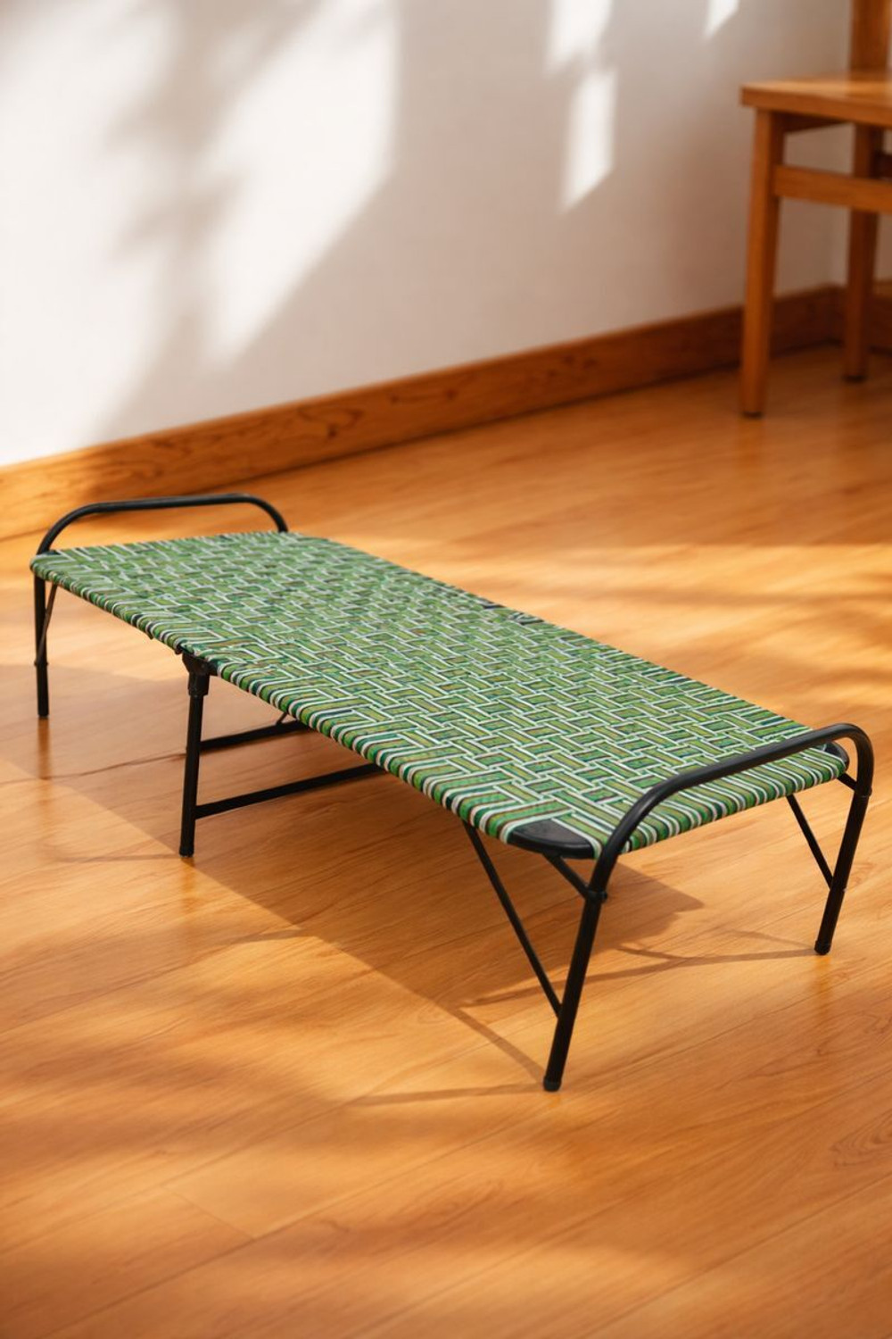 Image of StarCollection Folding Single Bed with Metal Frame | Heavy Duty Steel Cot|Size 2.5 x 5 Feet Metal Single Bed, 80 cm x 80 cm (2.62 ft x 2.62 ft)