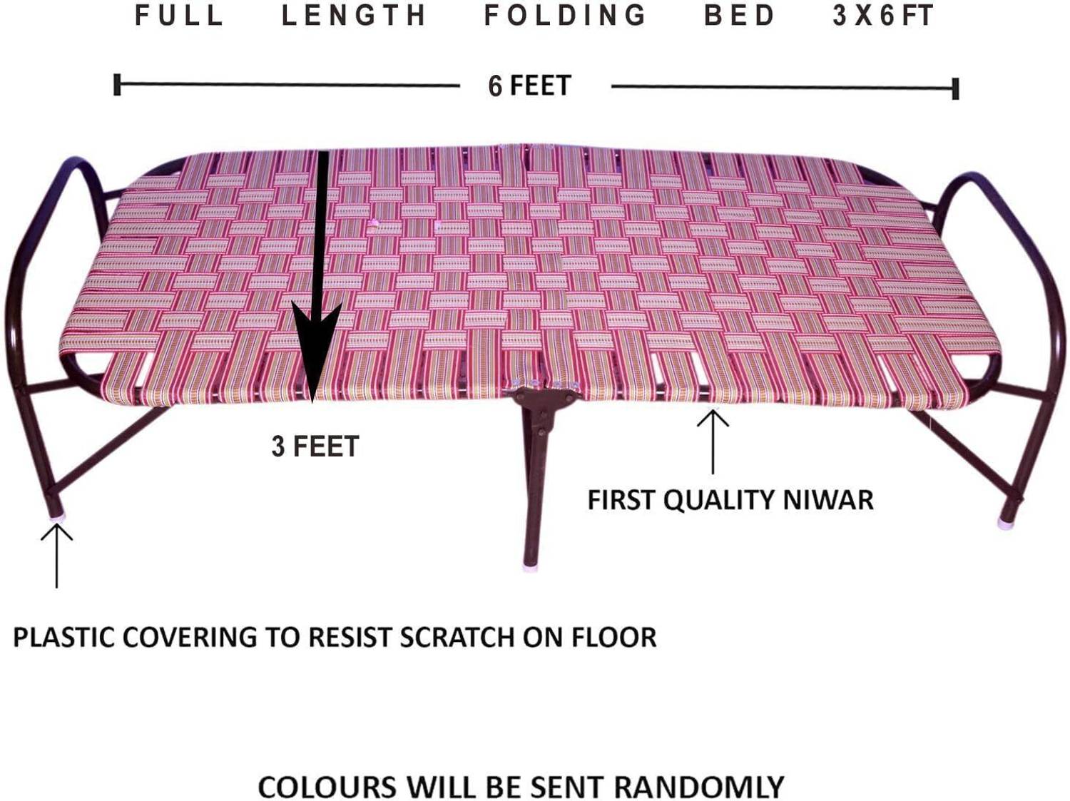 BUYMORE 3X6 Metal Single Bed, 182 cm x 76 cm - Image 5