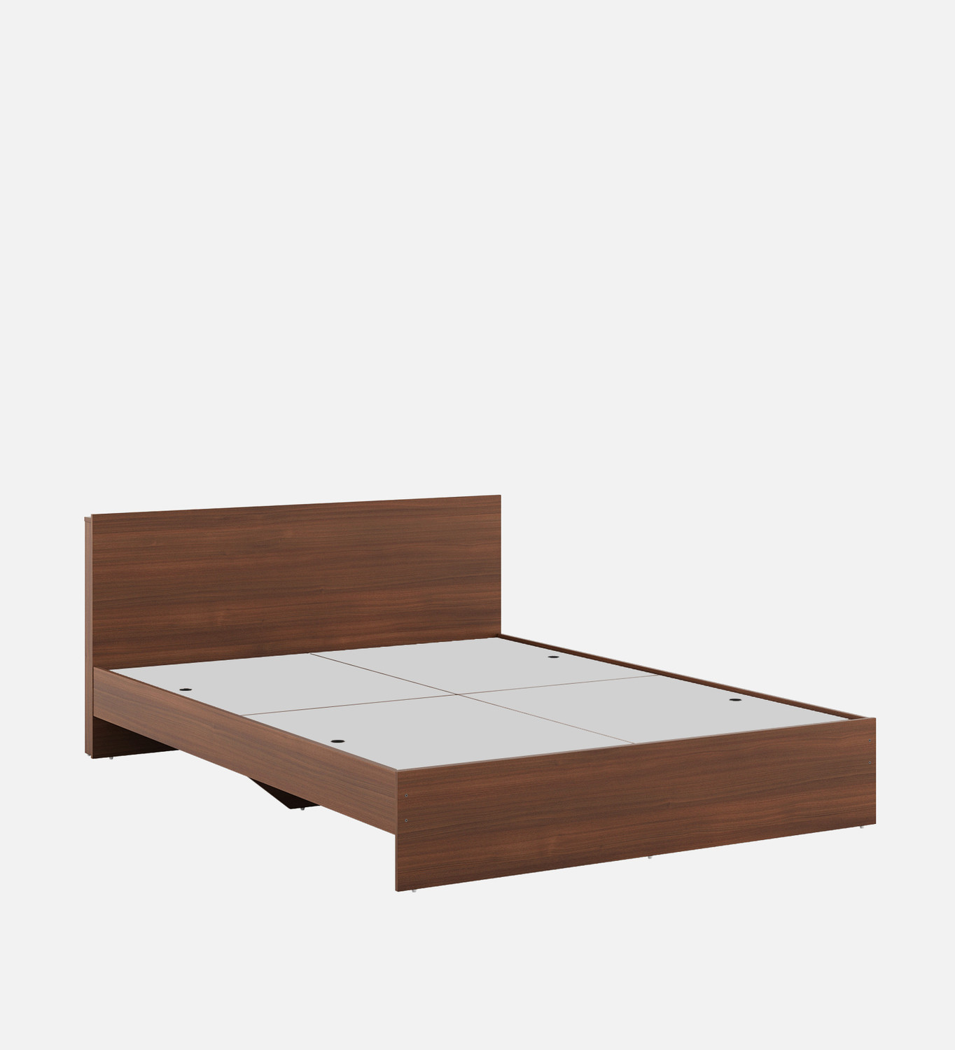 Image of Valuewud From Pepperfry King Size Without Storage Bed For Bedroom | Double Cot Bed | Engineered Wood King Bed, 185.42 cm x 213.36 cm (6.08 ft x 7.0 ft)