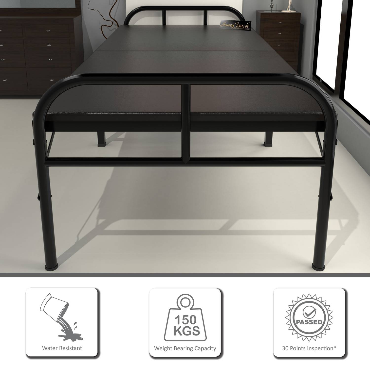 HoneyTouch Nexon Folding Bed Single with Mattress - Image 2