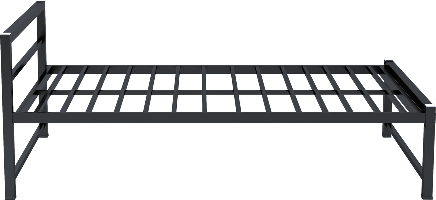 Image of Ziaula Premium Feet metal Bed Iron Cot for Adults Metal Double Bed, 186 cm x 119 cm (6.1 ft x 3.9 ft)