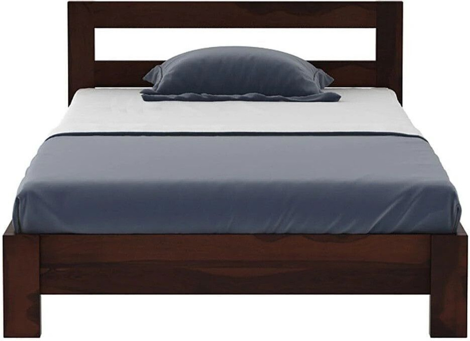 Image of Mamata Wood Decor Solid Sheesham Wood Premium Quality bed without storage With 2 Years Warranty Solid Wood Single Bed, 97 cm x 188 cm (3.18 ft x 6.17 ft)