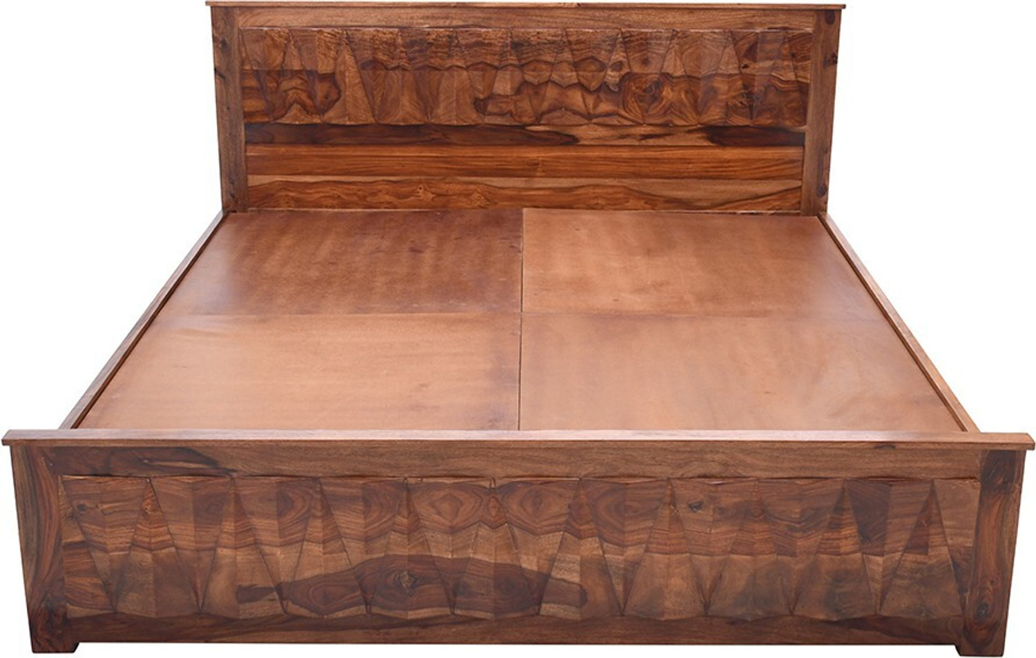 Image of Wakefit Phoenix Solid Wood King Bed, 203 cm x 186 cm (6.66 ft x 6.1 ft)