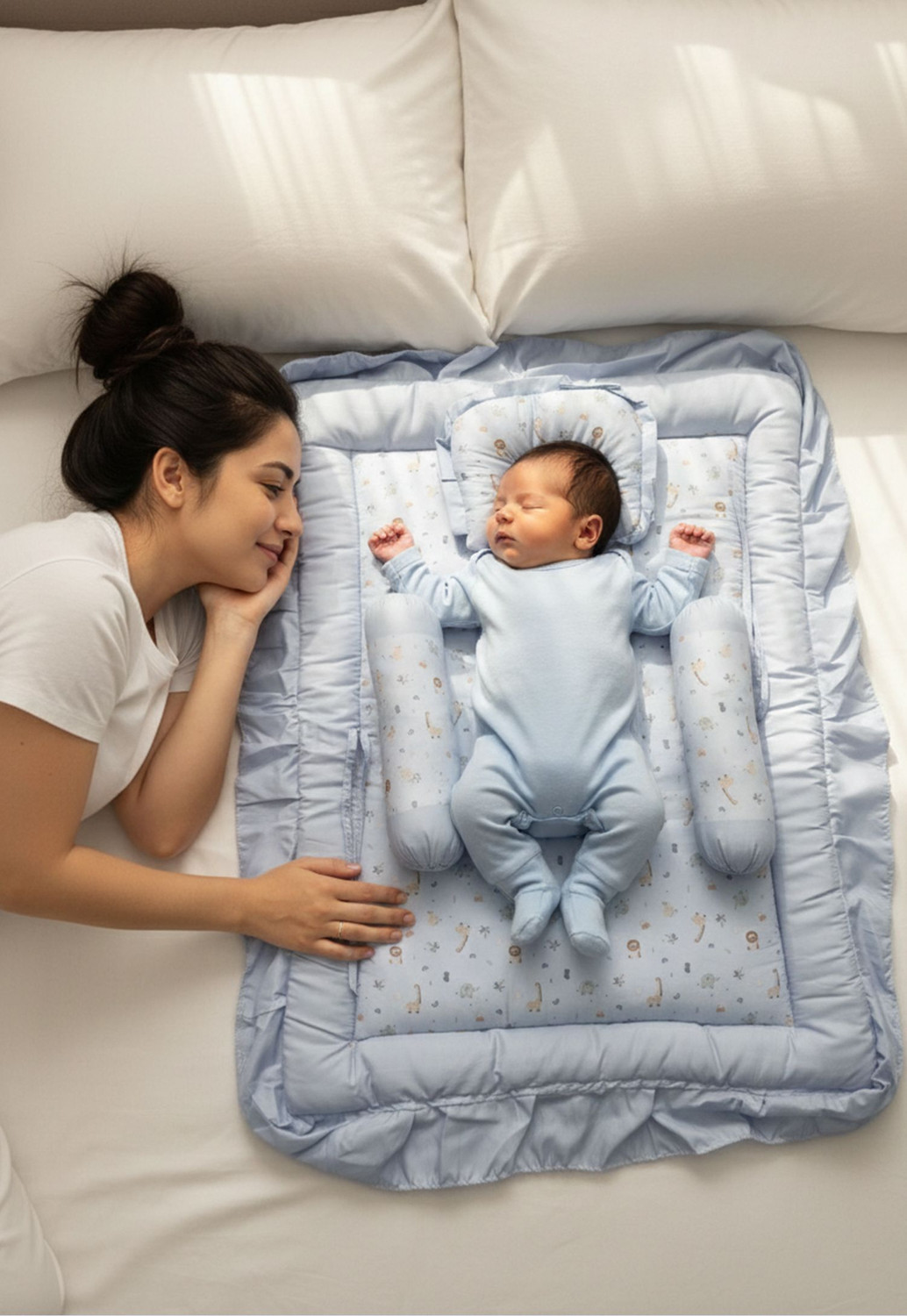 Image of BABYBEDS Cotton Baby Bed Sized Bedding Set