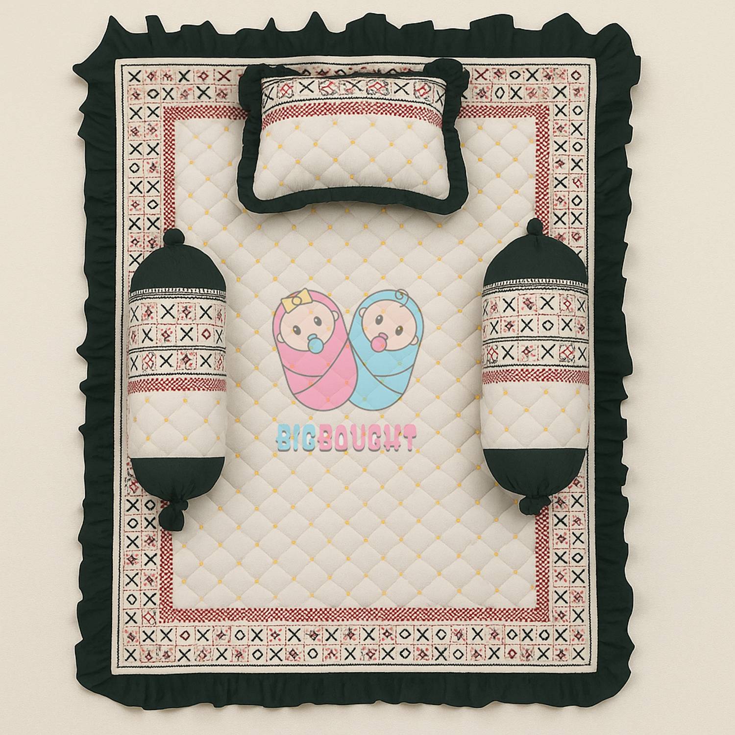 Babking Cotton Baby Bed Sized Bedding Set
