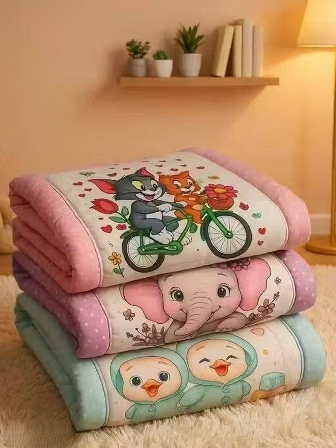 AAROVI Cotton Baby Bed Sized Bedding Set