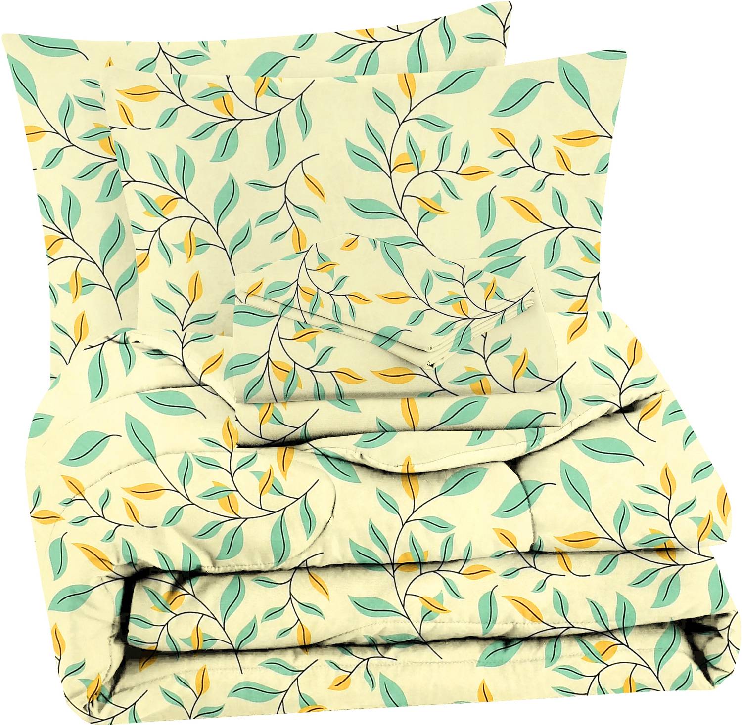 VAS COLLECTIONS Microfiber Double Flat 220 TC Abstract 1 Bedsheet