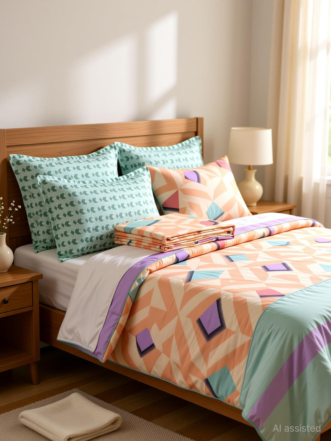 Image of Homerica Microfiber Double Sized Bedding Set