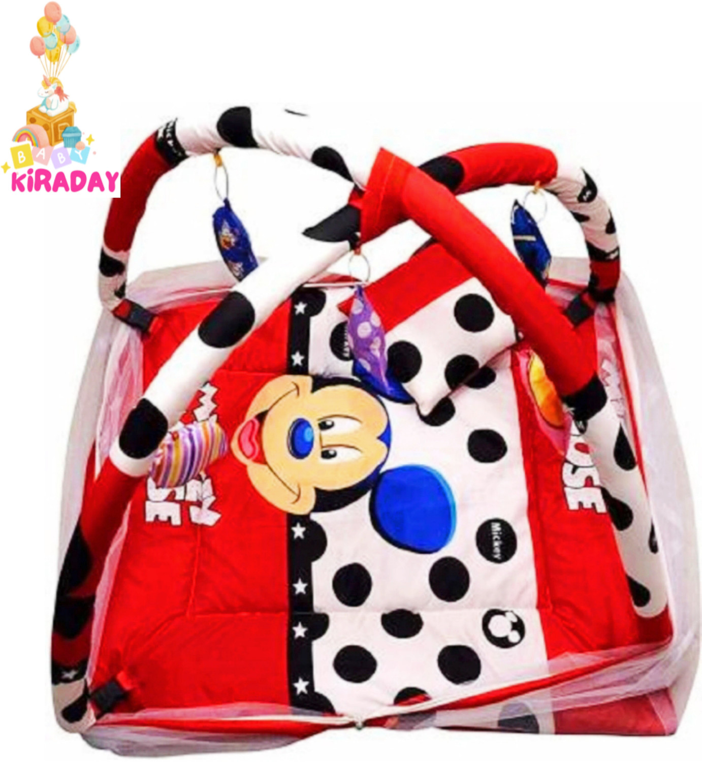 Image of KIRADAY Cotton Baby Bed Sized Bedding Set