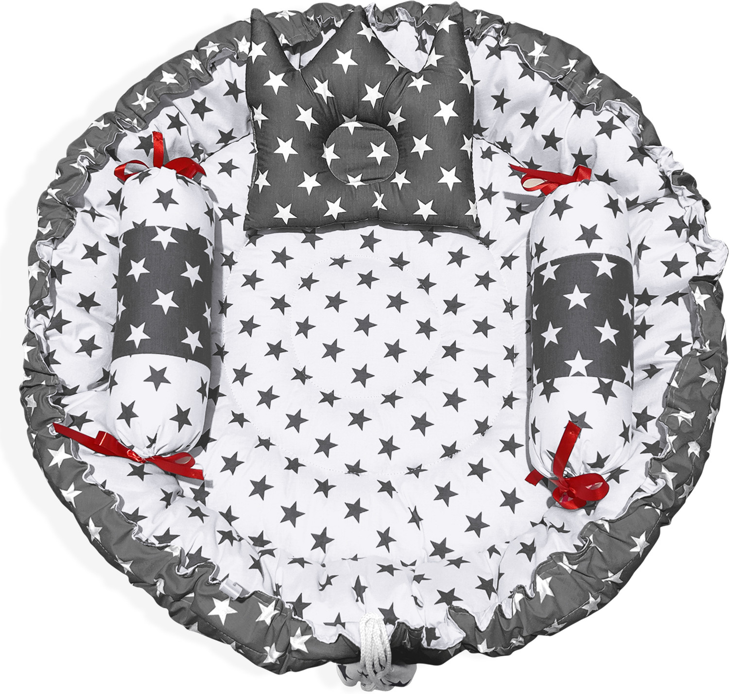 Image of MOM & SON Cotton Baby Bed Sized Bedding Set