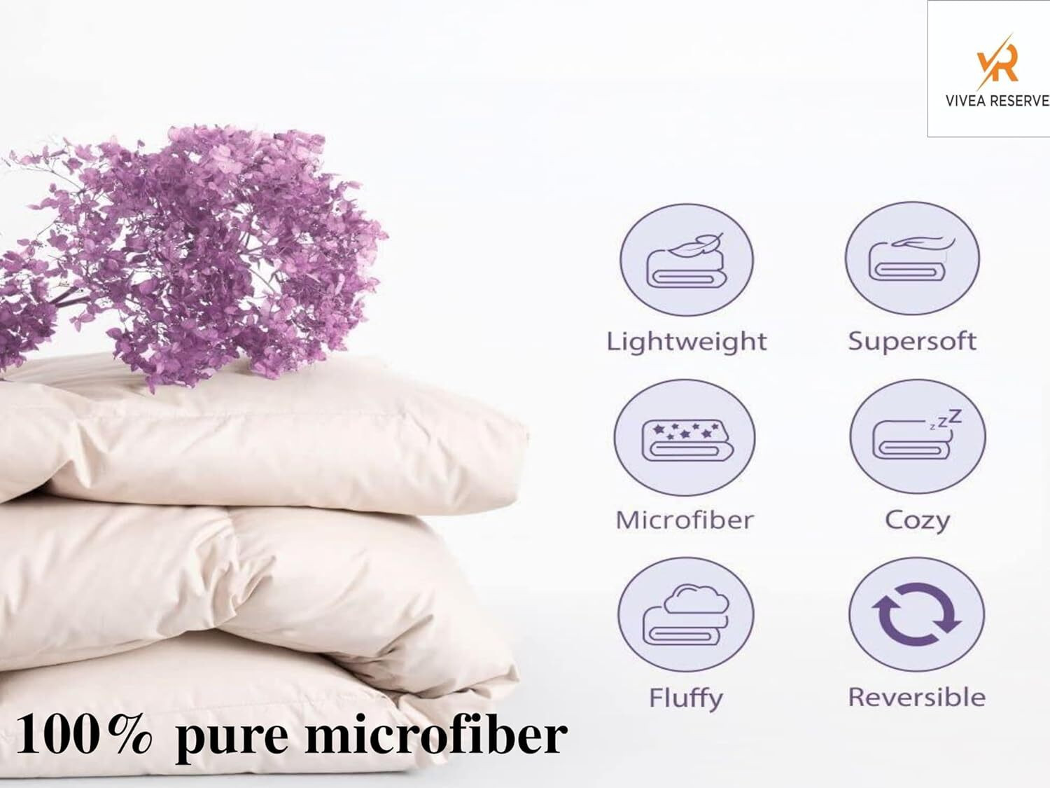 Image of Beta divine Microfiber Double King Sized Bedding Set (SKY LEHAR, bed comforter, 1 bedsheet, 2 pillow cover)