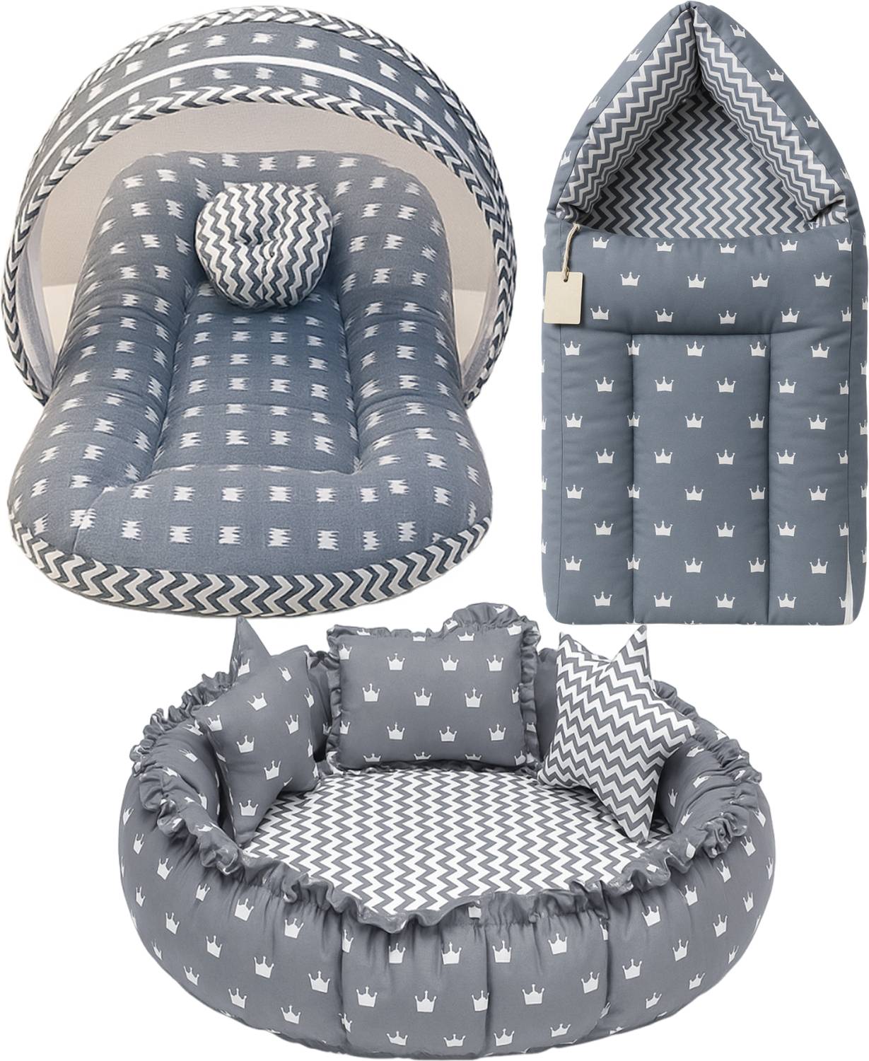 Miss & Chief Cotton Baby Bed Sized Bedding Set - Image 1